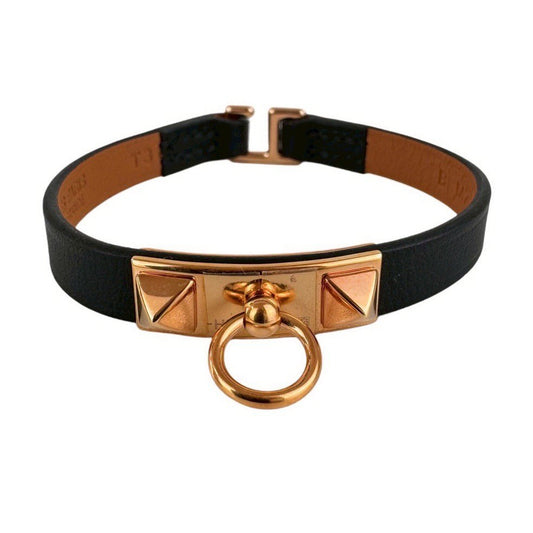 リヴァーレ ミニブレスレット  Mini rivale T3 Swift/Calf スウィフト/カーフスキン Black/RGHW ブラック/ローズゴールド金具