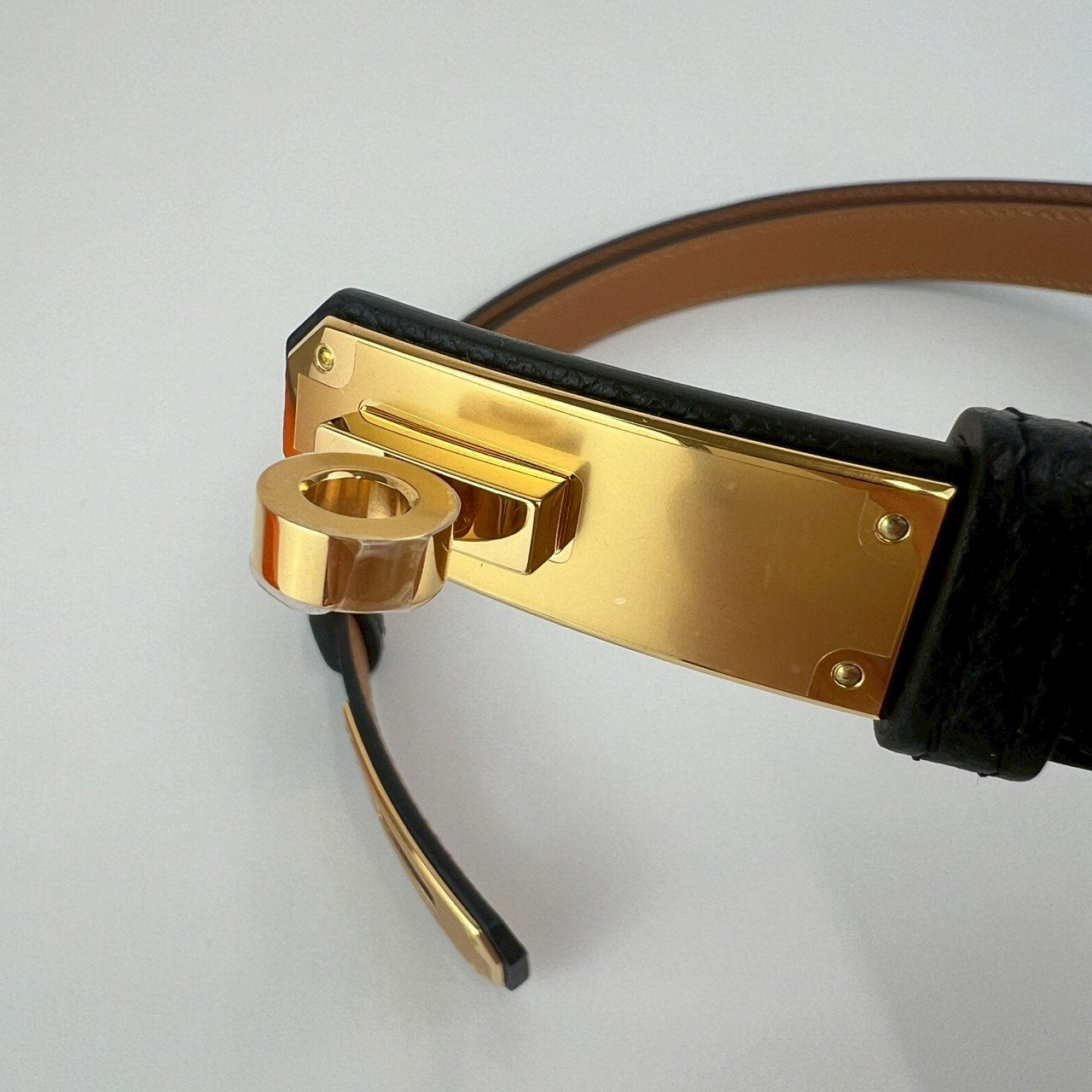 Belt kelly 18 ケリー ベルト18 Epsom エプソン Black ブラック GHW ゴールド金具 Stamp-W W刻印