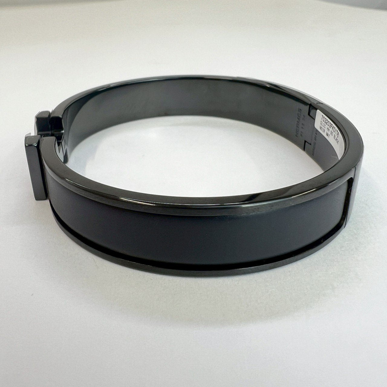 Clic HH so black T6 クリックHHソーブラックブレスレット メタリック仕上げ so black ソーブラック