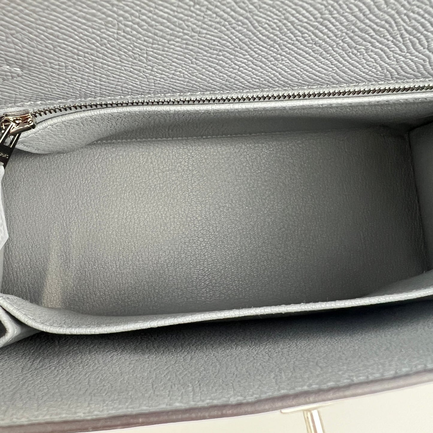 Hermès エルメス Kelly25 ケリー25 Stamp-K K刻印 Epsom エプソン Gris pantian グリパンタン PHW シルバー金具