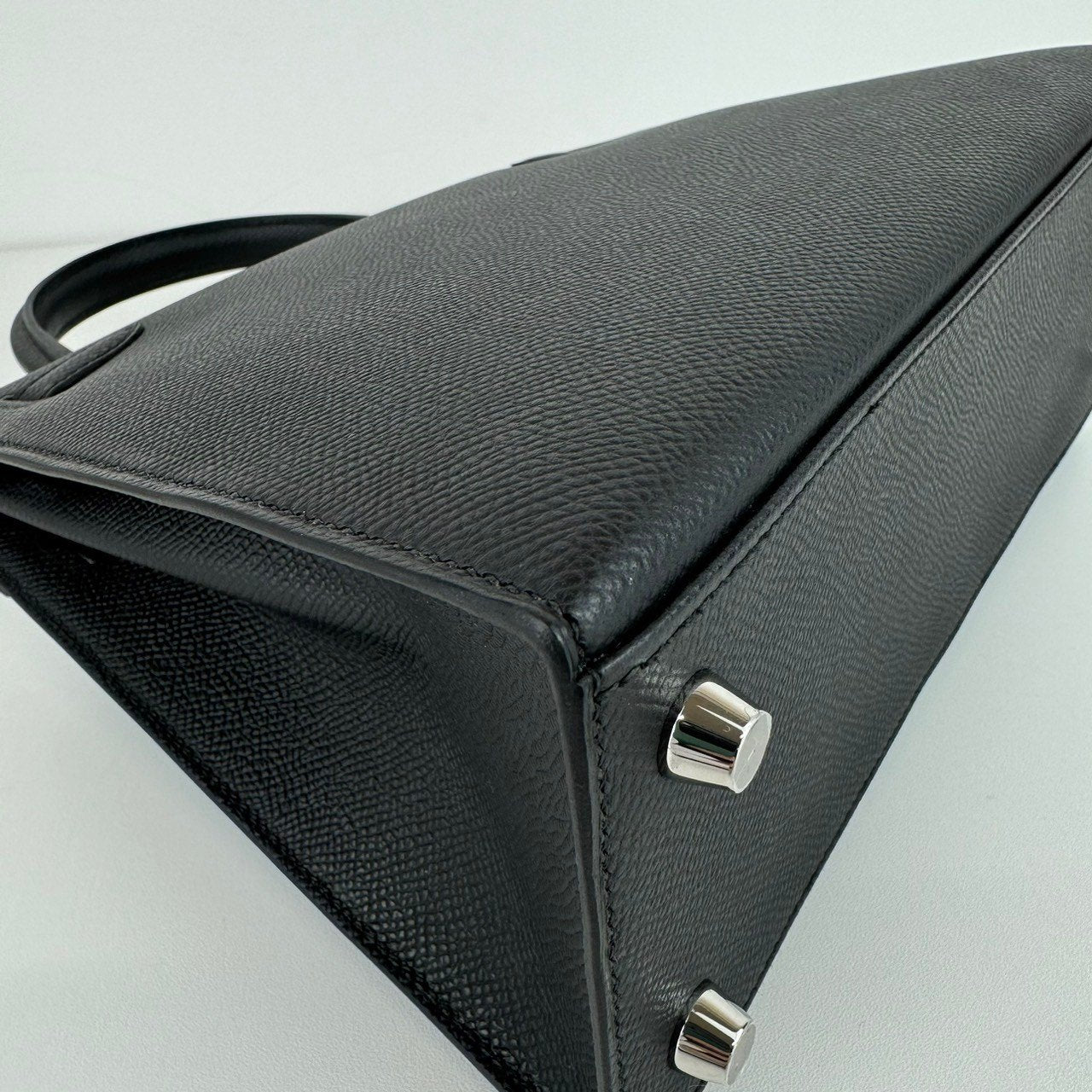 Kelly25 ケリー25 Black ブラック Epsom エプソン PHW シルバー金具 Stamp-W W刻印