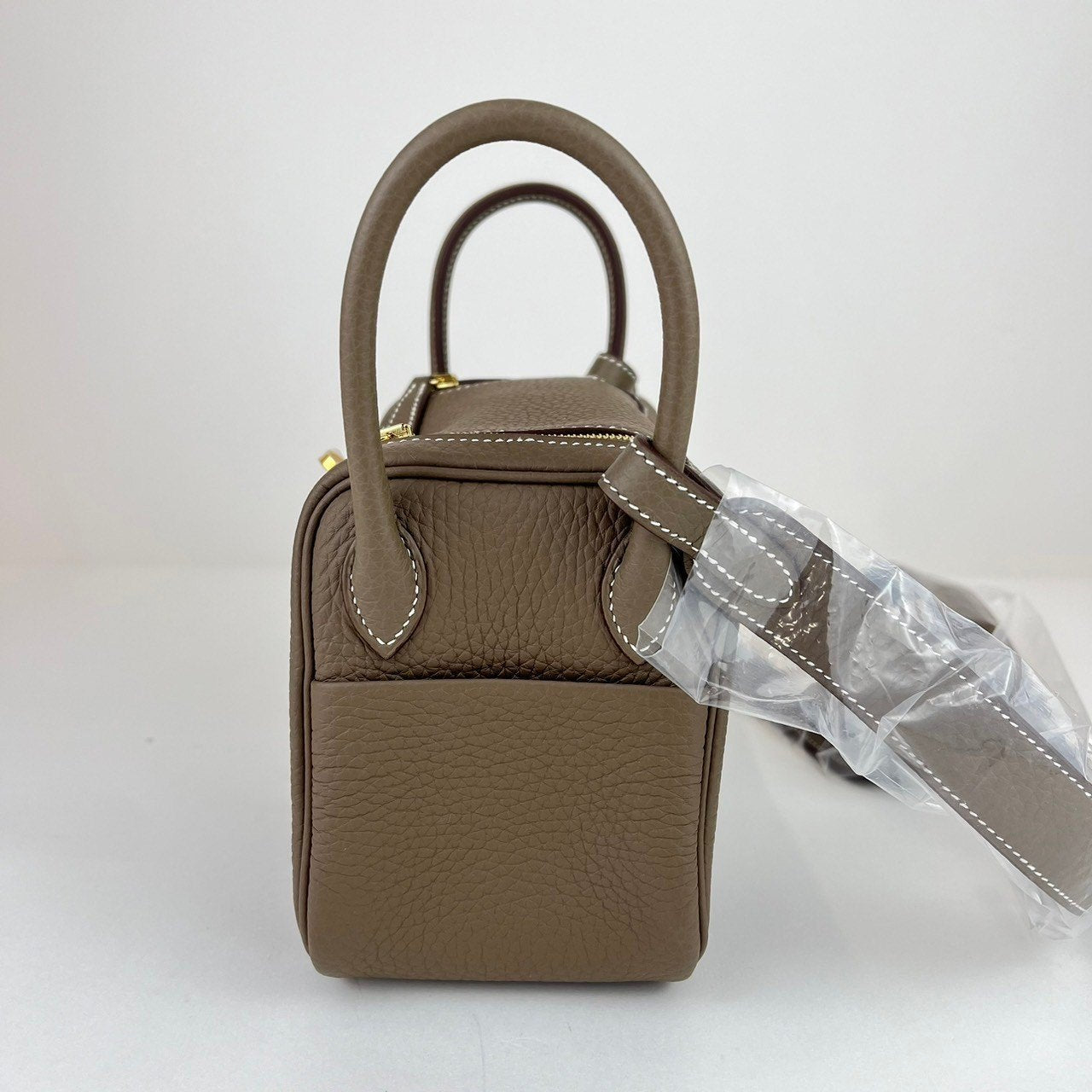 Lindy mini リンディーミニ Etoupe エトープ Taurillon Clemence トリヨンクレマンス GHW ゴールド金具 W刻