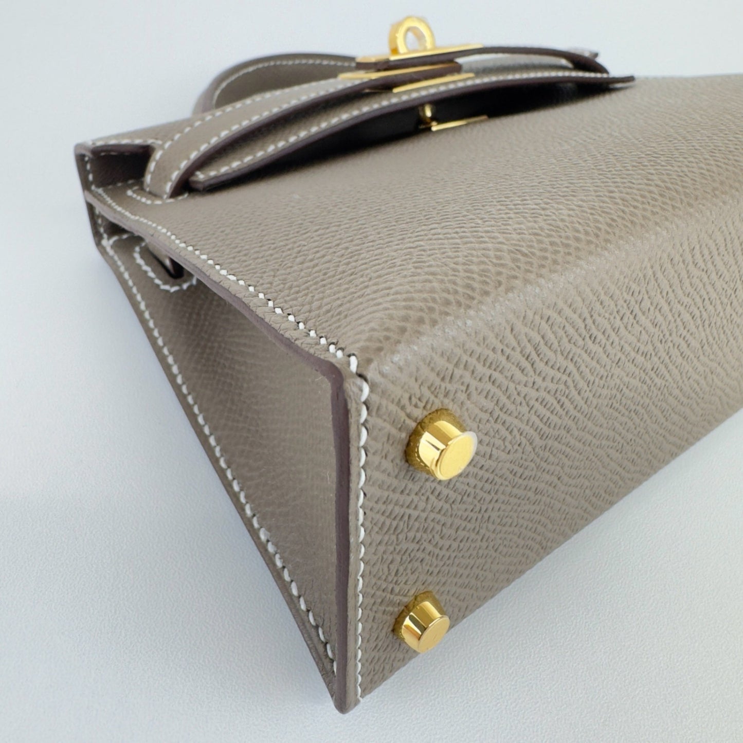 Mini kelly ミニケリー Etoupe エトープ Epsom エプソン GHW ゴールド金具 Stamp-W W刻印