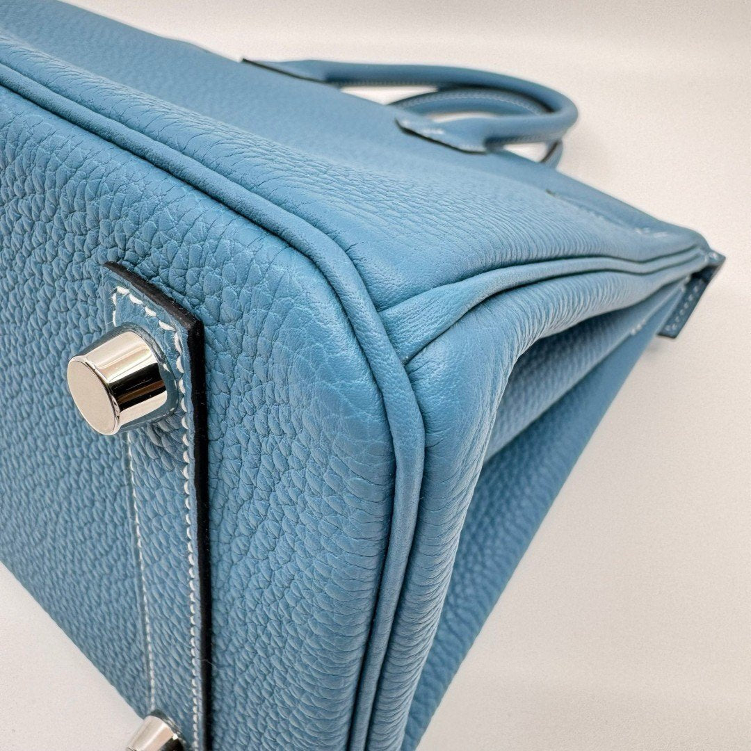 Birkin25 バーキン25 New blue jean ニューブルージーン W刻 PHW シルバー金具 Togo トゴ