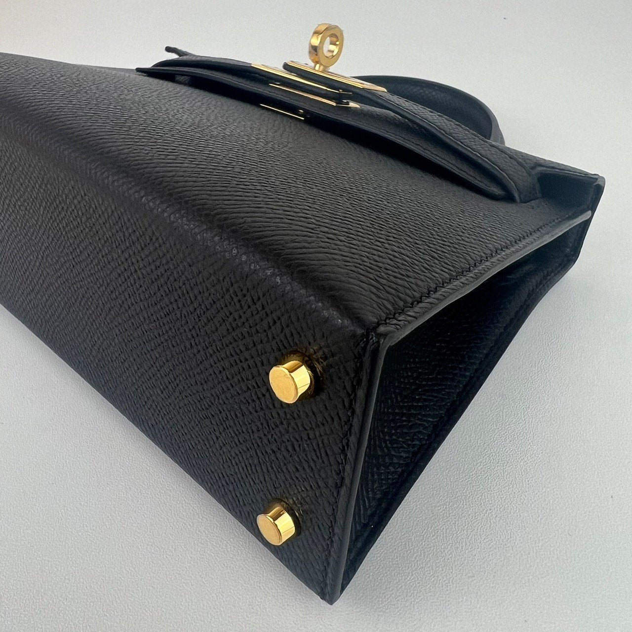 Mini kelly ミニケリー Black ブラック GHW ゴールド金具 Epsom エプソン Stamp-W W刻印