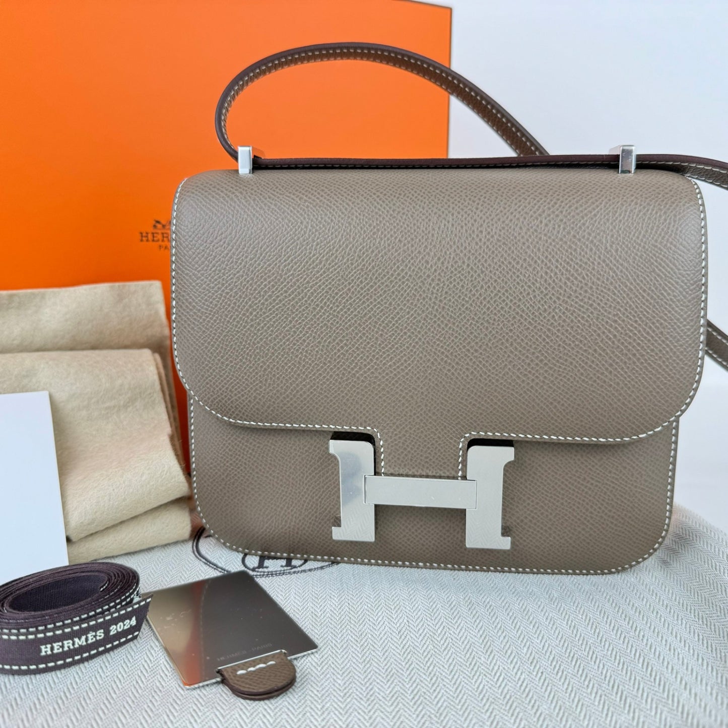 Constance18 コンスタンス18 Stamp-B B刻印 Epsom エプソン Etoupe エトープ PHW シルバー金具