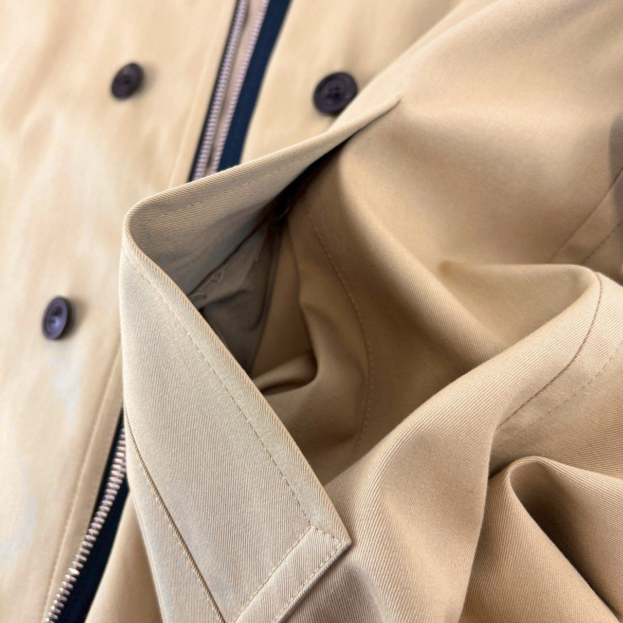ジップアップトレンチコート beige ベージュ サイズ46