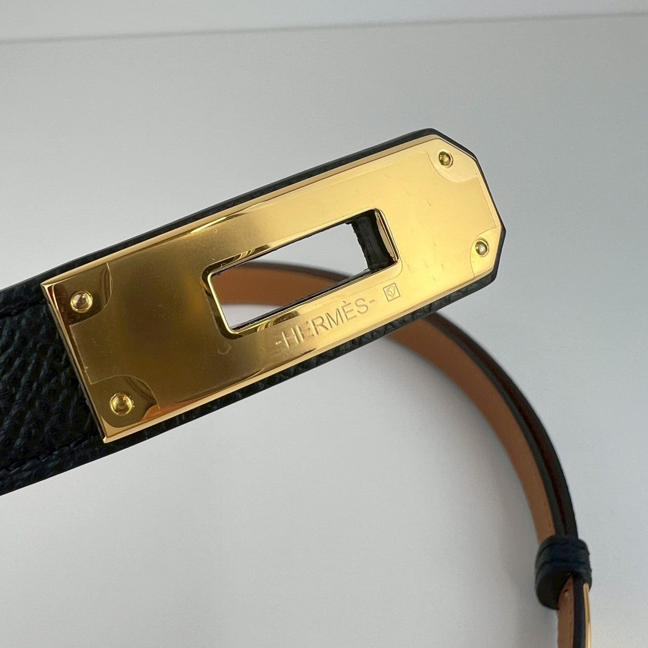Belt kelly 18 ケリー ベルト18 Epsom エプソン Black ブラック GHW ゴールド金具 Stamp-W W刻印