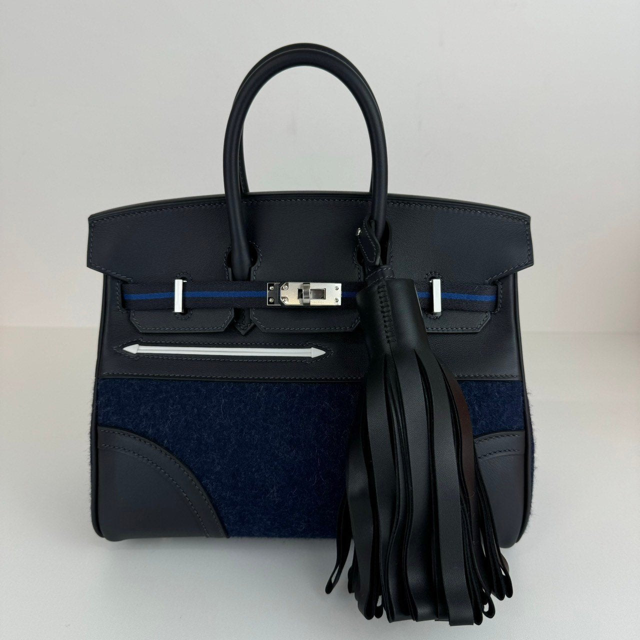 Birkin25 Go Team バーキン25 ゴーチーム Caban/Blue nuit/Black キャバン/ブルーニュイ/ブラック Swift スイフト PHW シルバー金具 Stamp-W W刻印