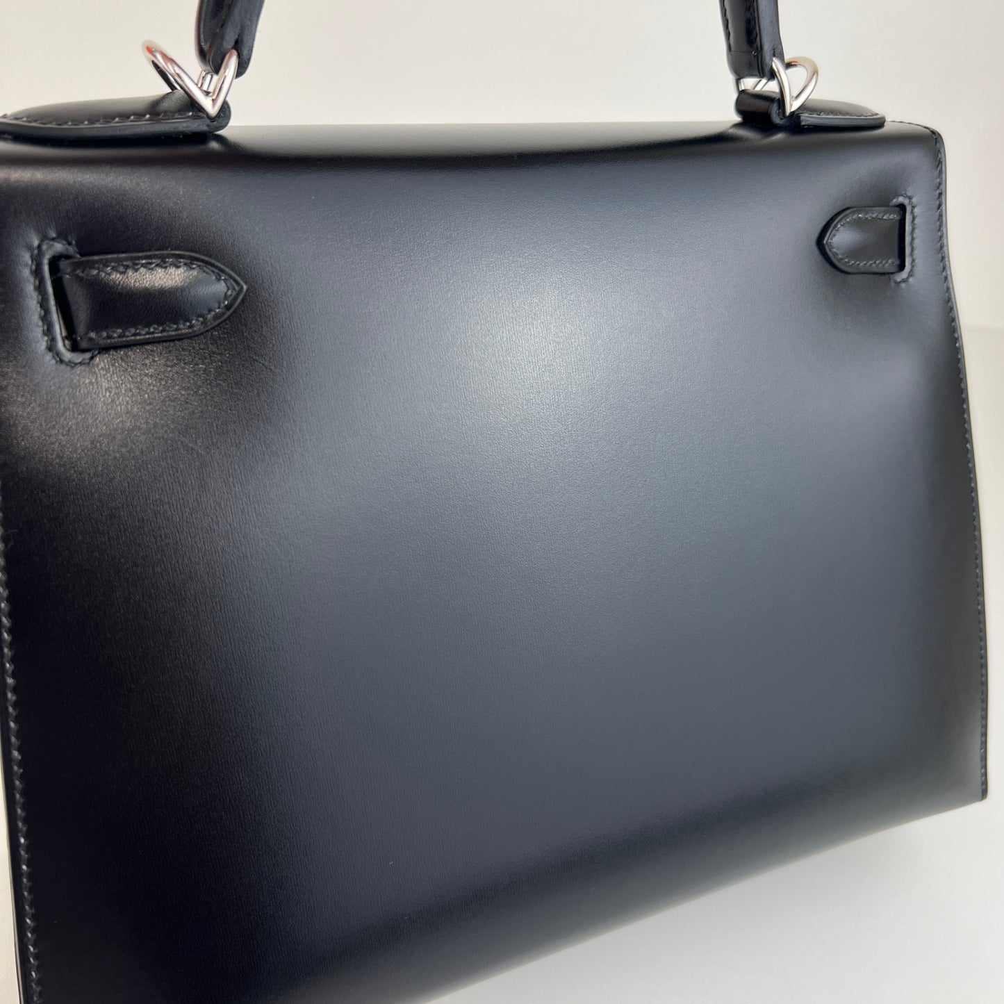 Hermès エルメス Kelly28 ケリー28 Stamp-W W刻印 Boxcalf ボックスカーフ Black ブラック PHW シルバー金具