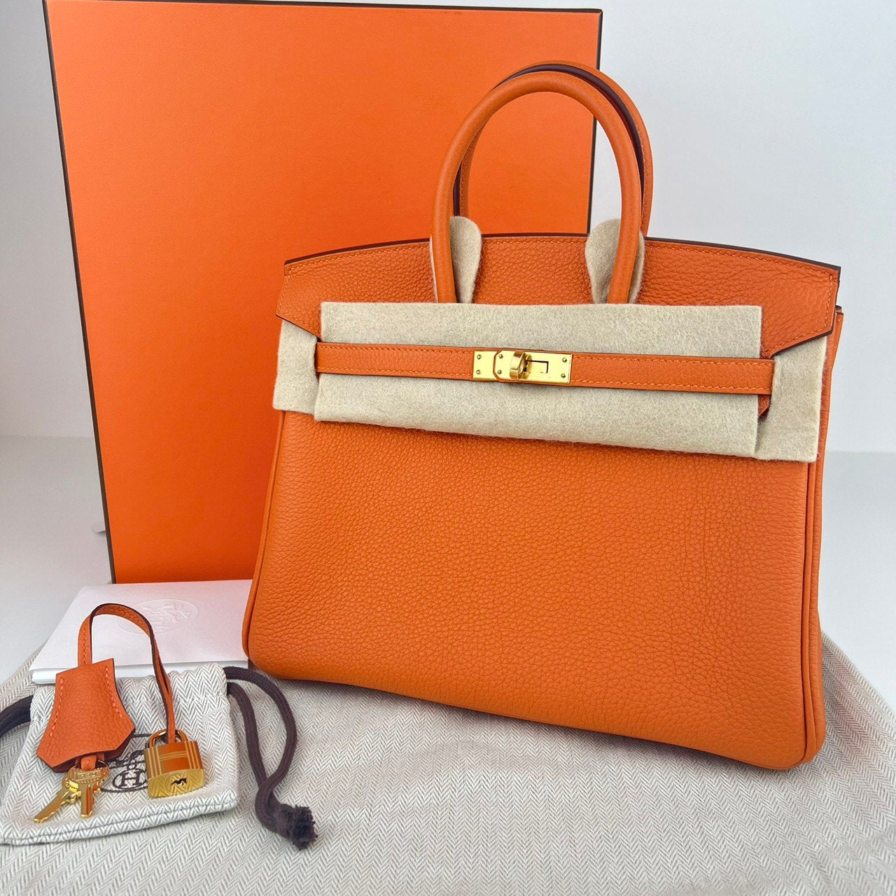 Birkin25 バーキン25 Orange オレンジ Togo トゴ GHW ゴールド金具 Stamp-W W刻印