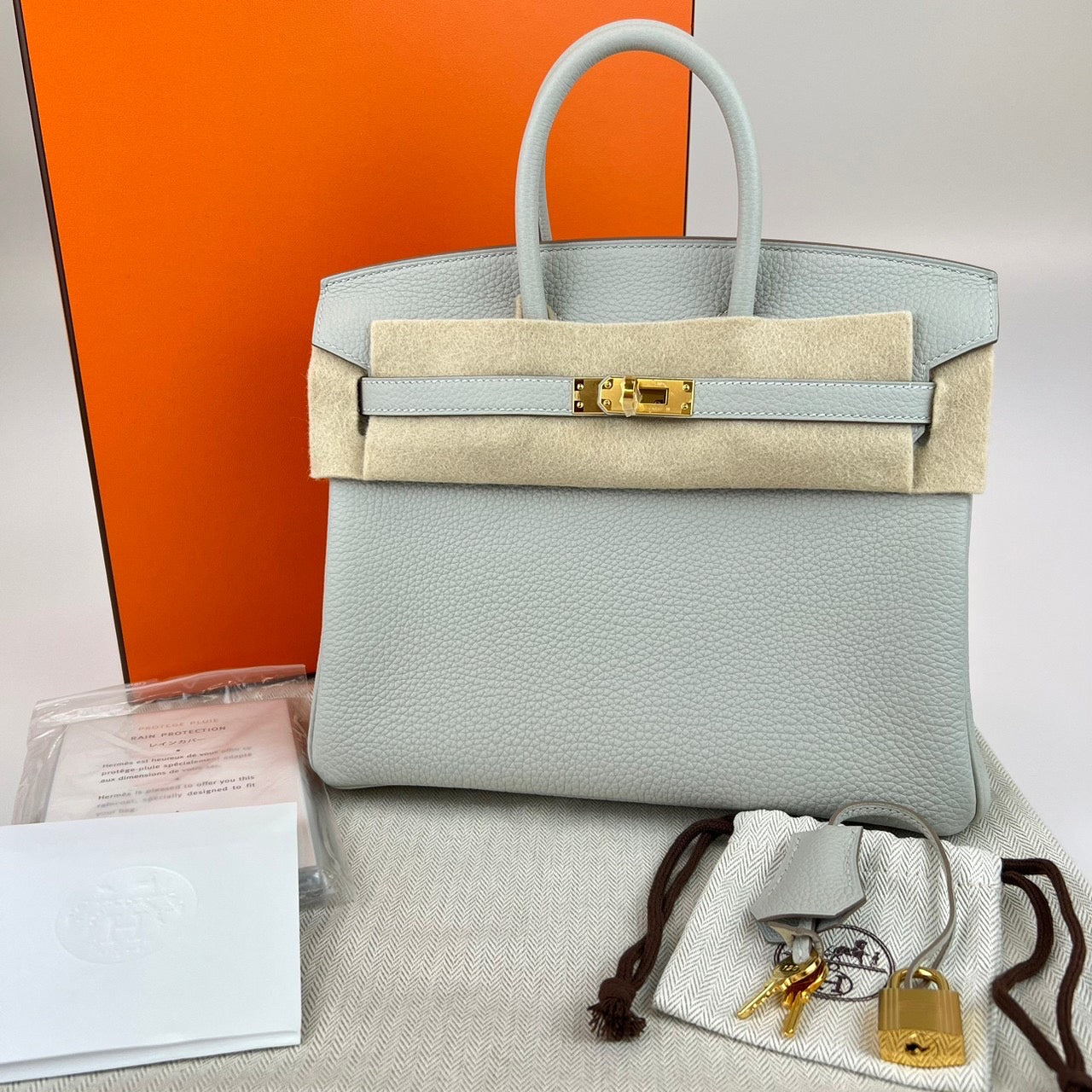 Birkin25 バーキン25 パールグレー Pearl Grey ゴールド金具 Gold Hardwear トゴ Togo U刻 Stamp-U ハンドバック