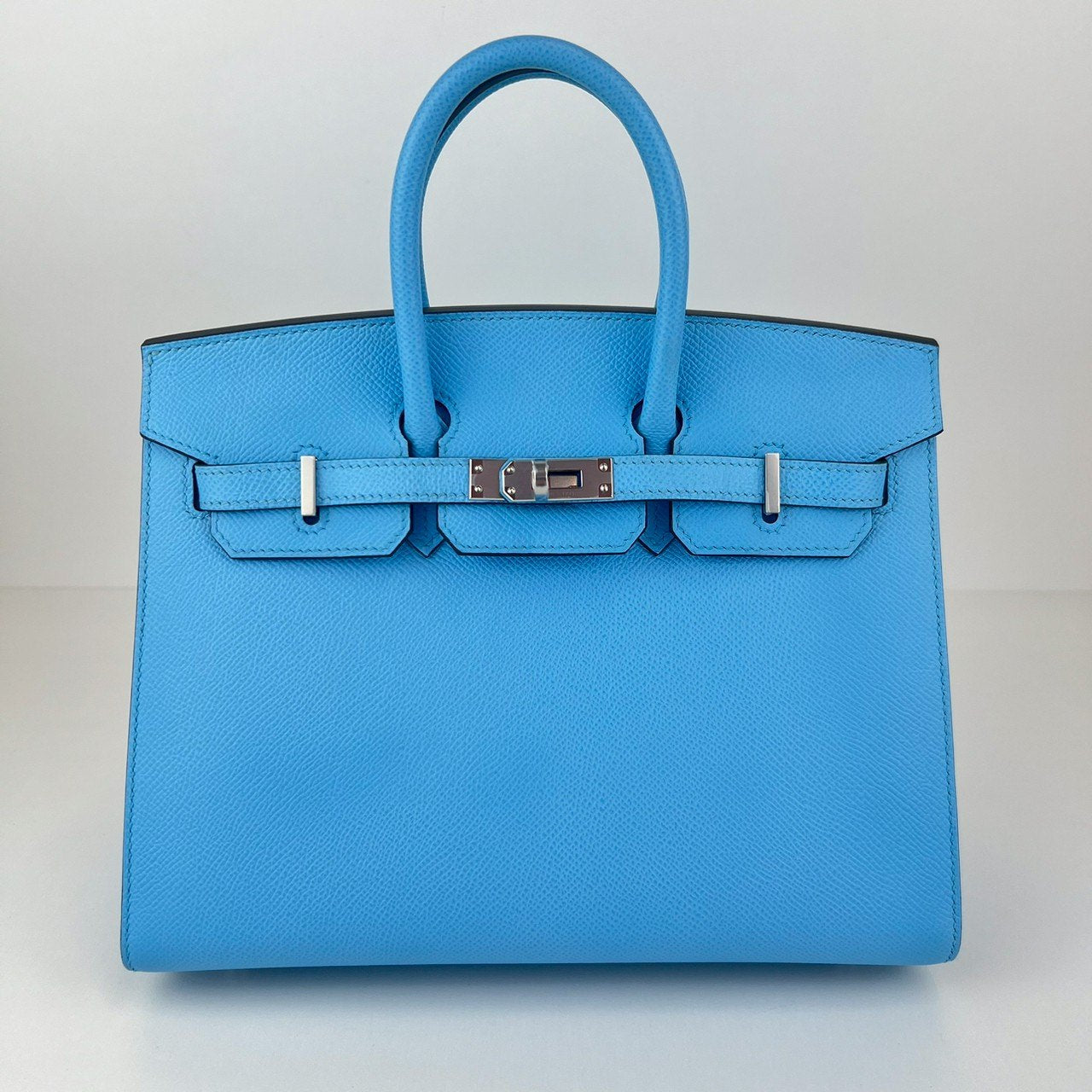 Birkin25 sellier バーキン25 セリエ Celeste セレステ PHW シルバー金具 U刻 Epsom エプソン