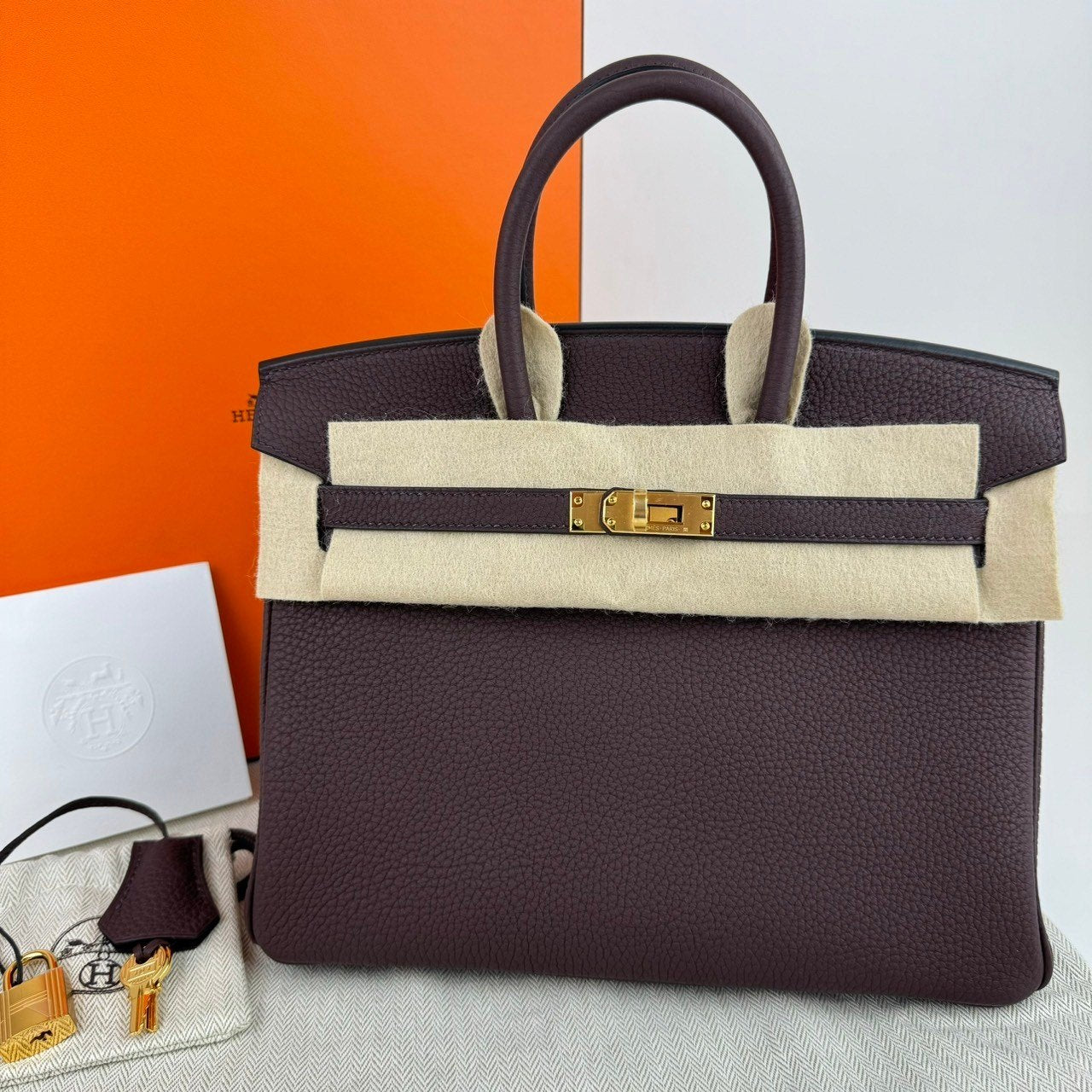 Birkin25 バーキン25 Rouge sellier ルージュセリエ Togo トゴ GHW ゴールド金具 Stamp-B B刻印