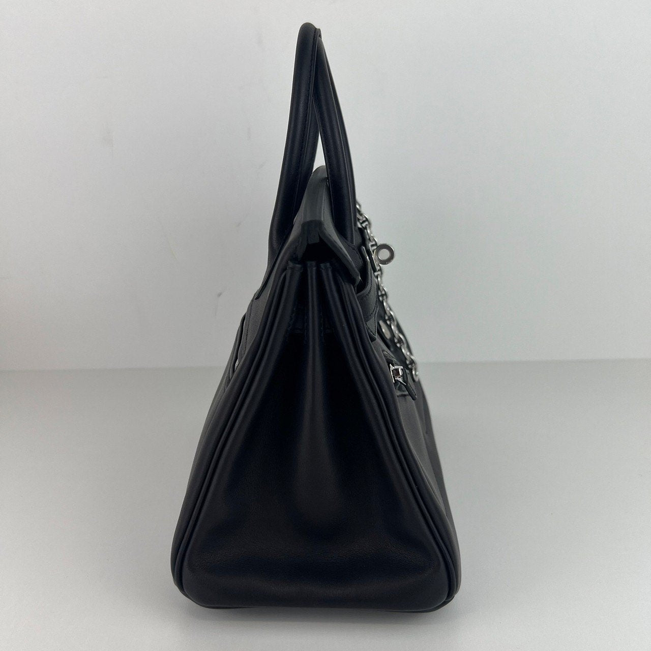 Birkin25 Rock バーキン25ロック Black ブラック PHW シルバー金具 B刻印 Veau Volupto ヴォーヴォリュプト