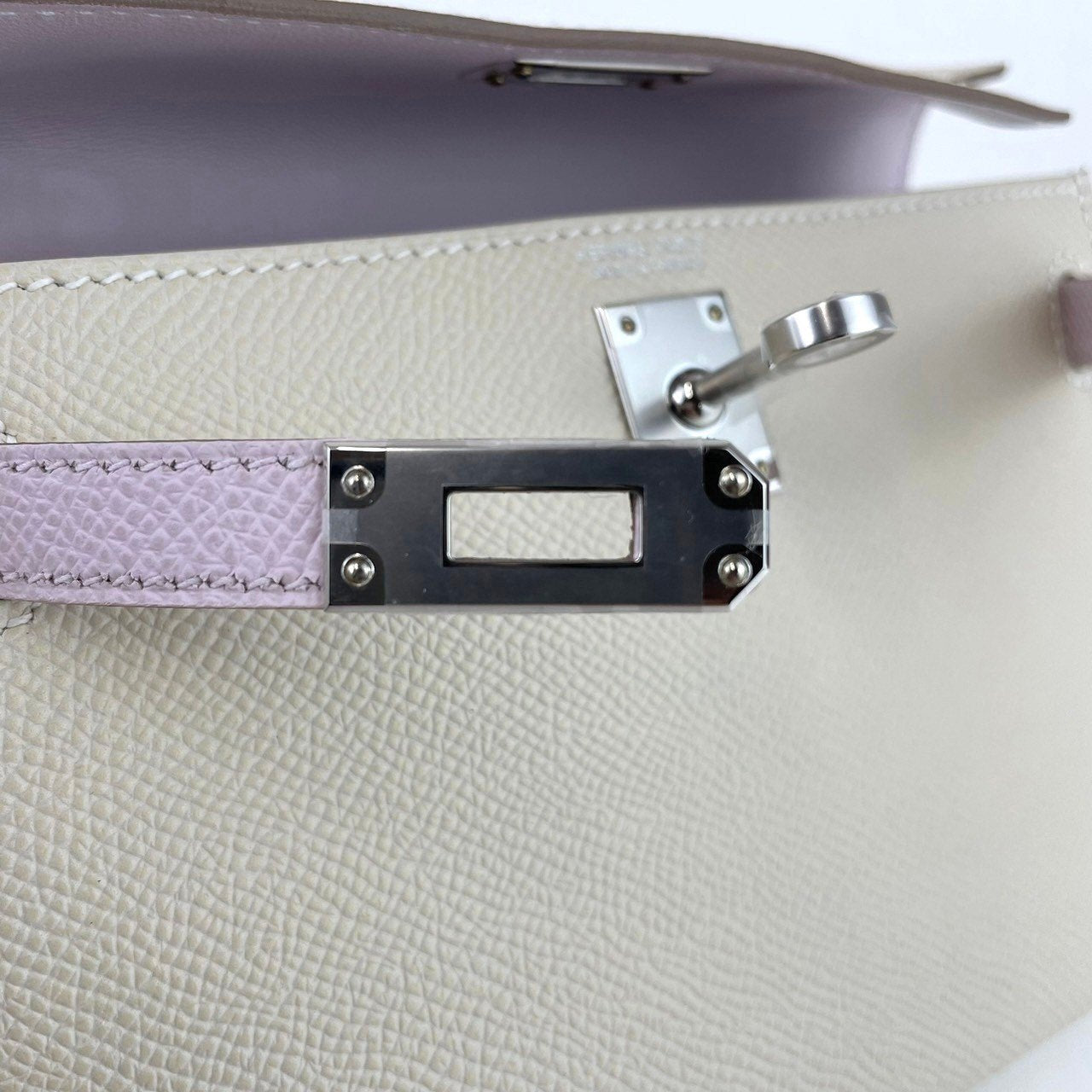 Mini kelly trico ミニケリー Craie クレ Epsom エプソン PHW シルバー金具 B刻