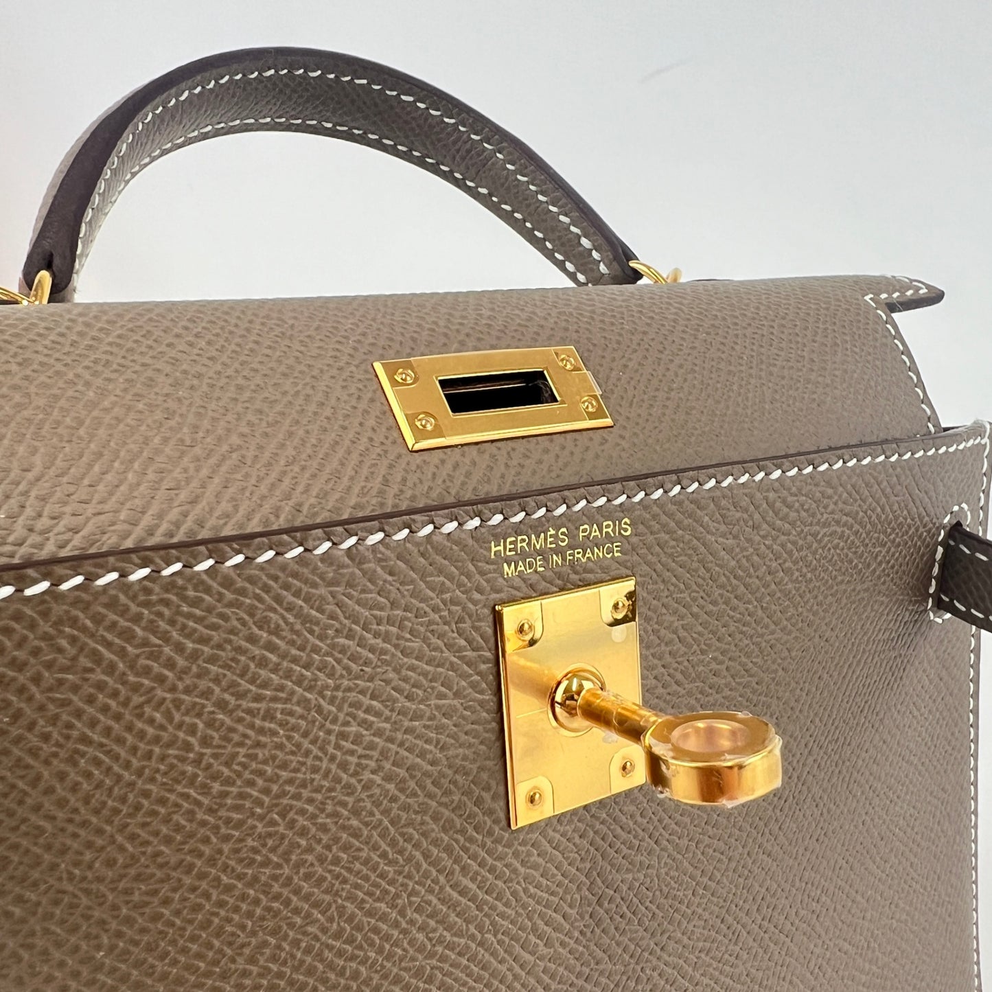 Mini kelly ミニケリー Etoupe エトープ GHW ゴールド金具 Stamp-K K刻印 Epsom エプソン