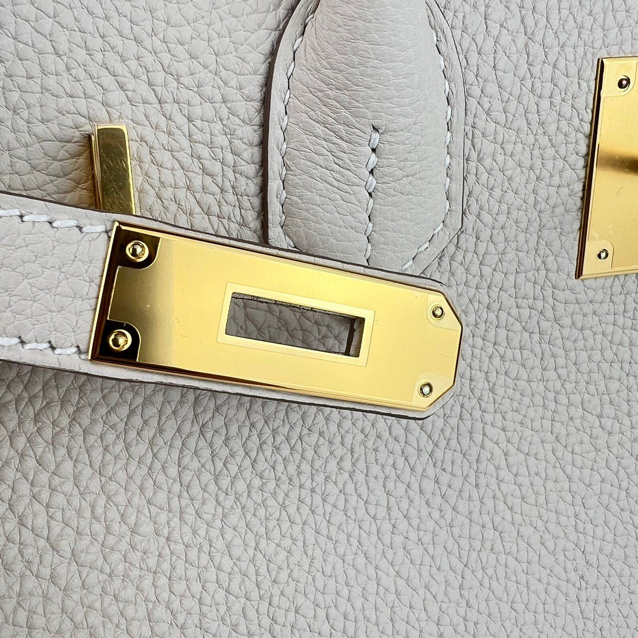 Birkin30 バーキン30 Craie クレTogo トゴ GHW ゴールド金具 Stamp-W W刻 レディースバッグ ハンドバッグ