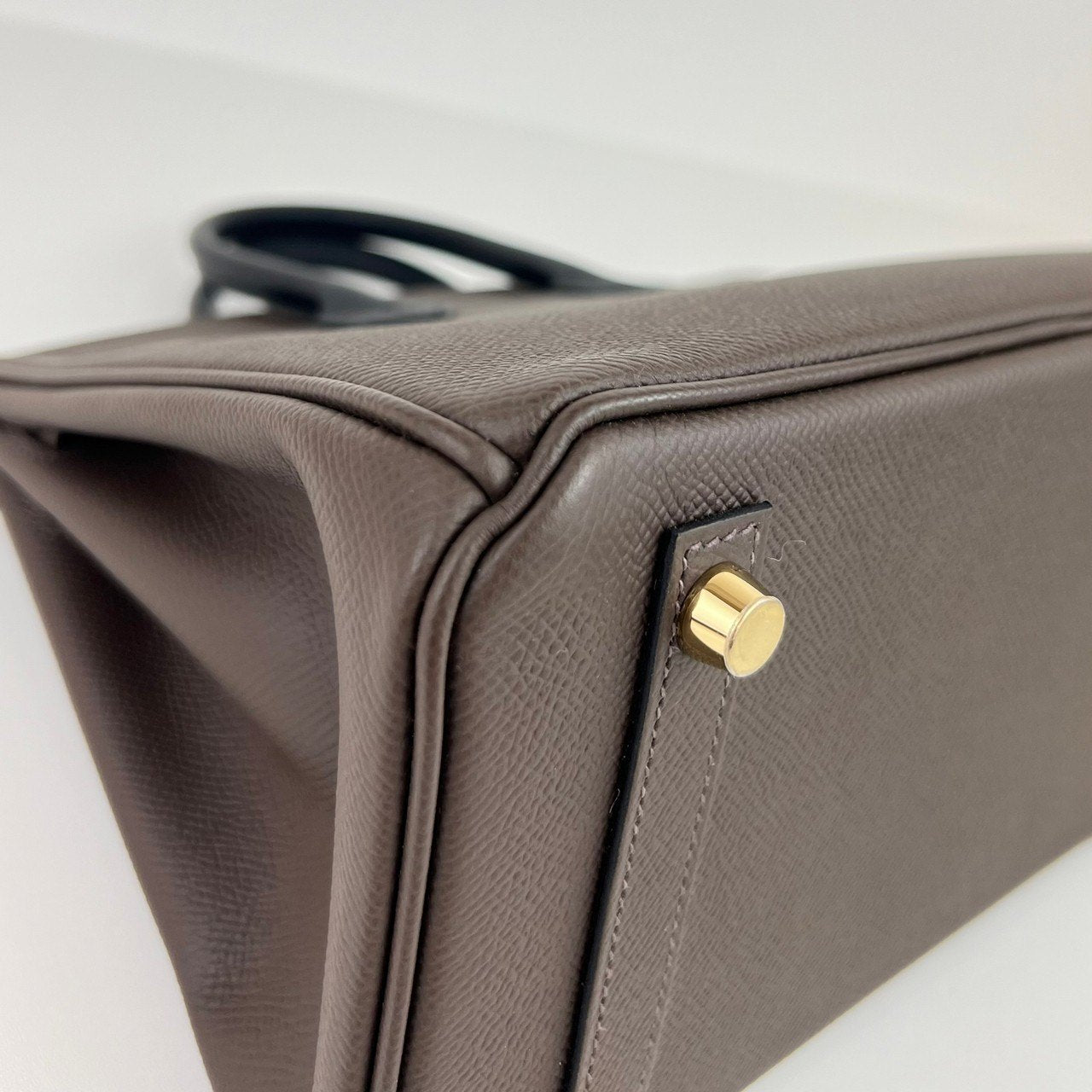 Birkin25 tricolor バーキン25 Ecorce/Etoupe/Black エコルセ/エトープ/ブラック GHW ゴールド金具 Stamp-W W刻印