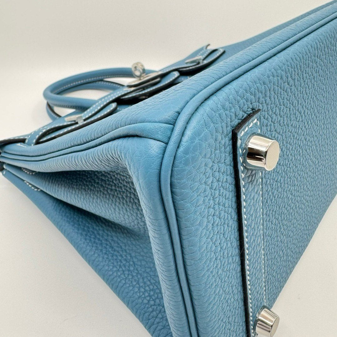 Birkin25 バーキン25 New blue jean ニューブルージーン W刻 PHW シルバー金具 Togo トゴ