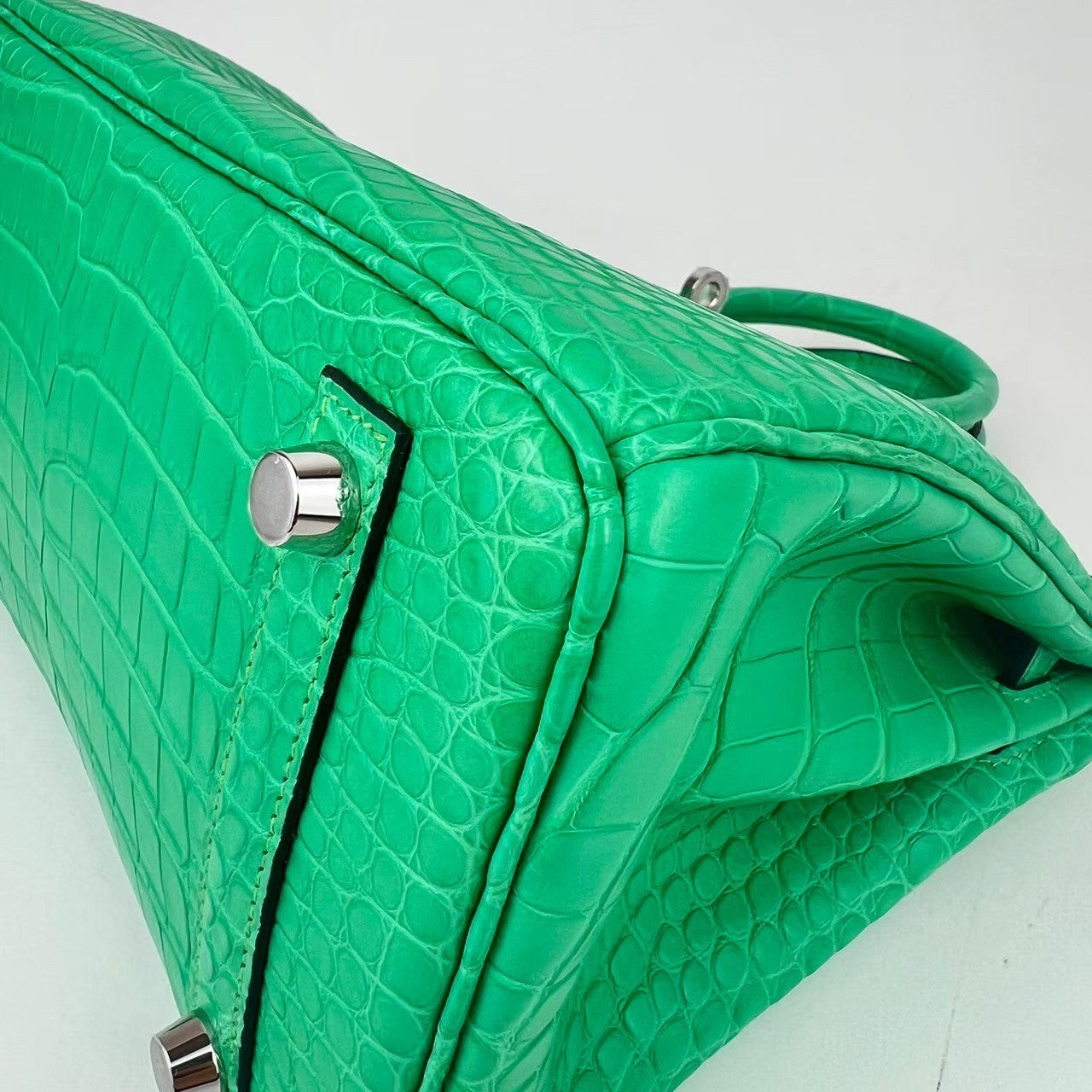 Birkin25 バーキン25 Vert comic ヴェールコミック PHW シルバー金具 Stamp-B B刻印