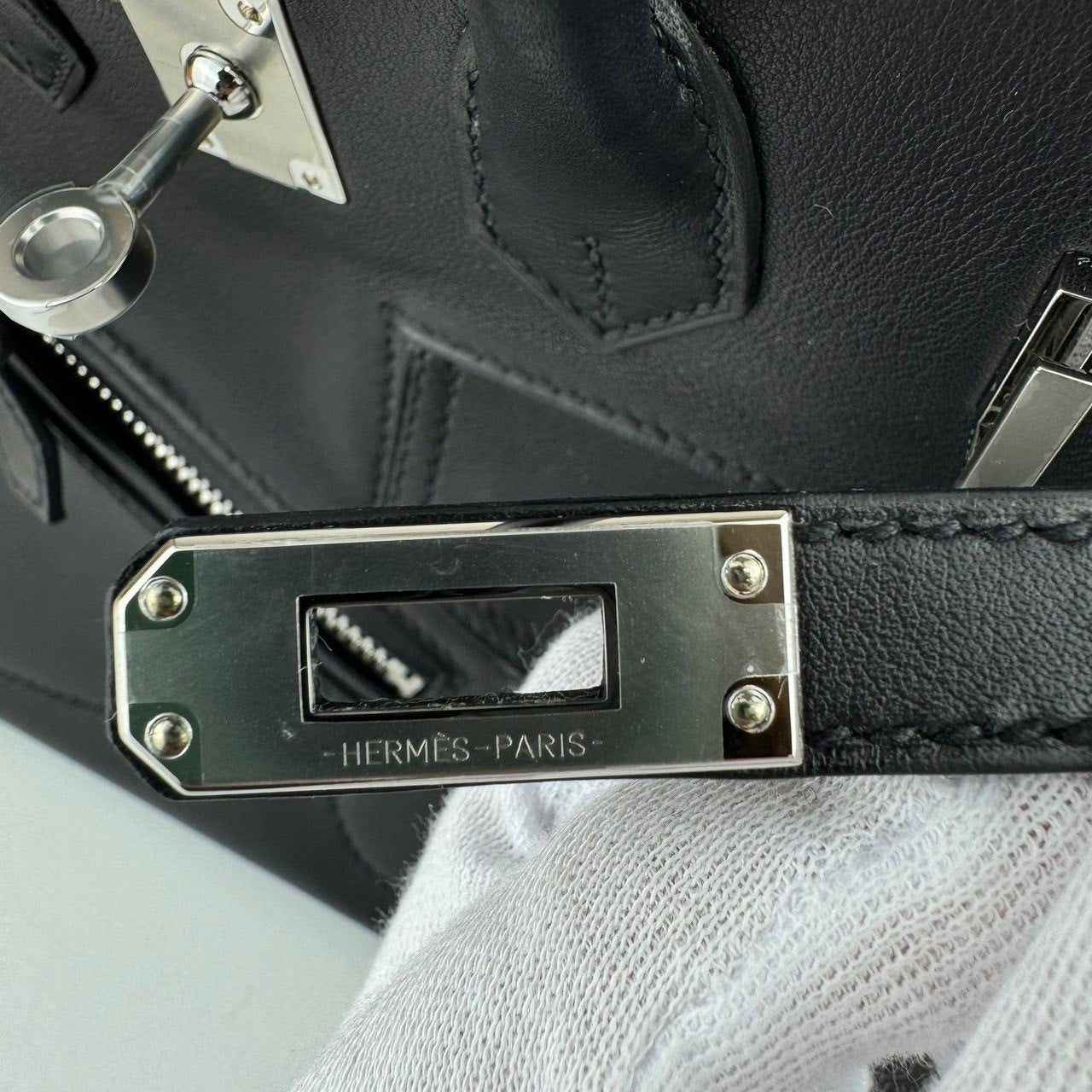 Birkin25 Rock バーキン25ロック Black ブラック PHW シルバー金具 W刻印 Veau Volupto ヴォーヴォリュプト