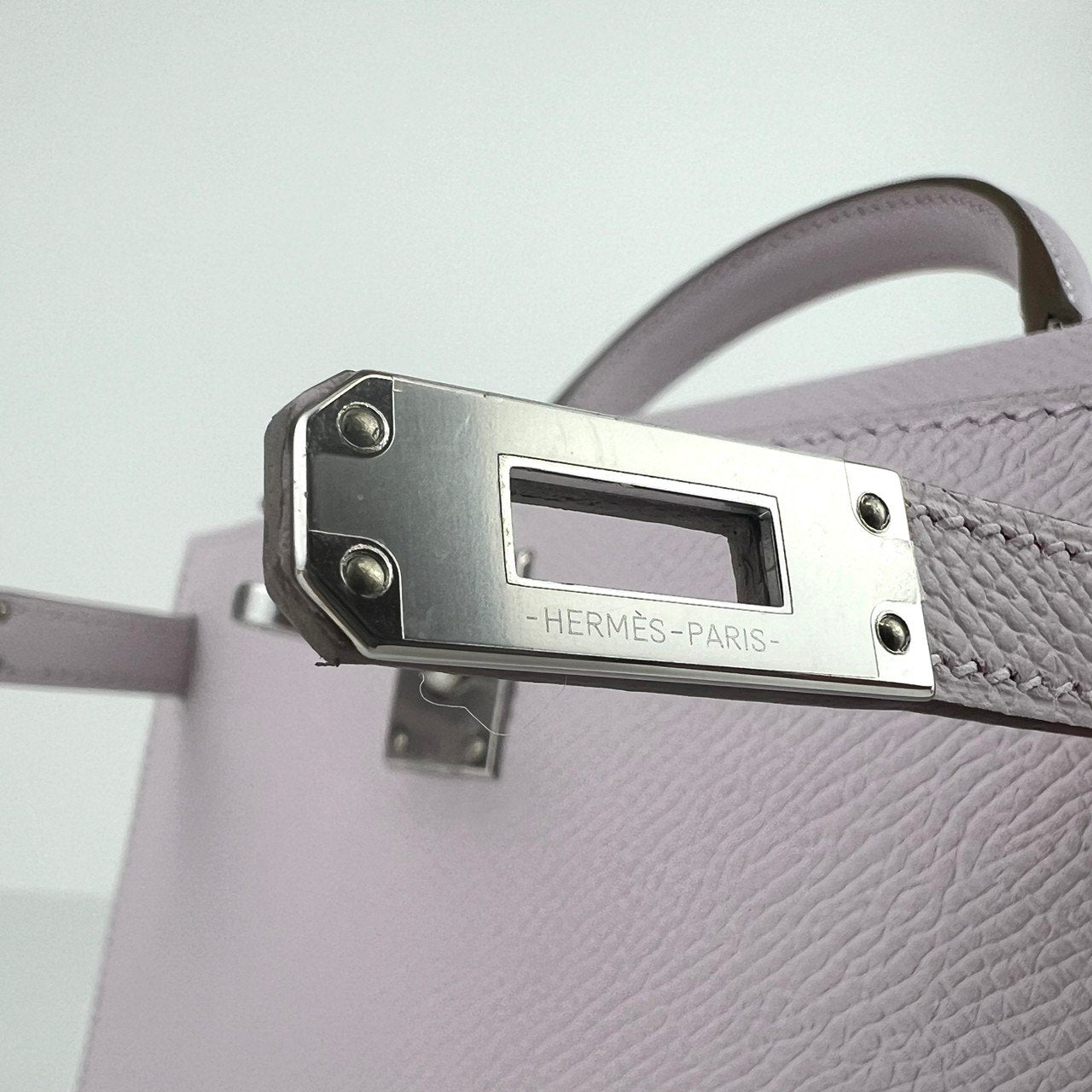Mini kelly ミニケリー Mauve pale モーヴペール PHW シルバー金具 Stamp-B B刻