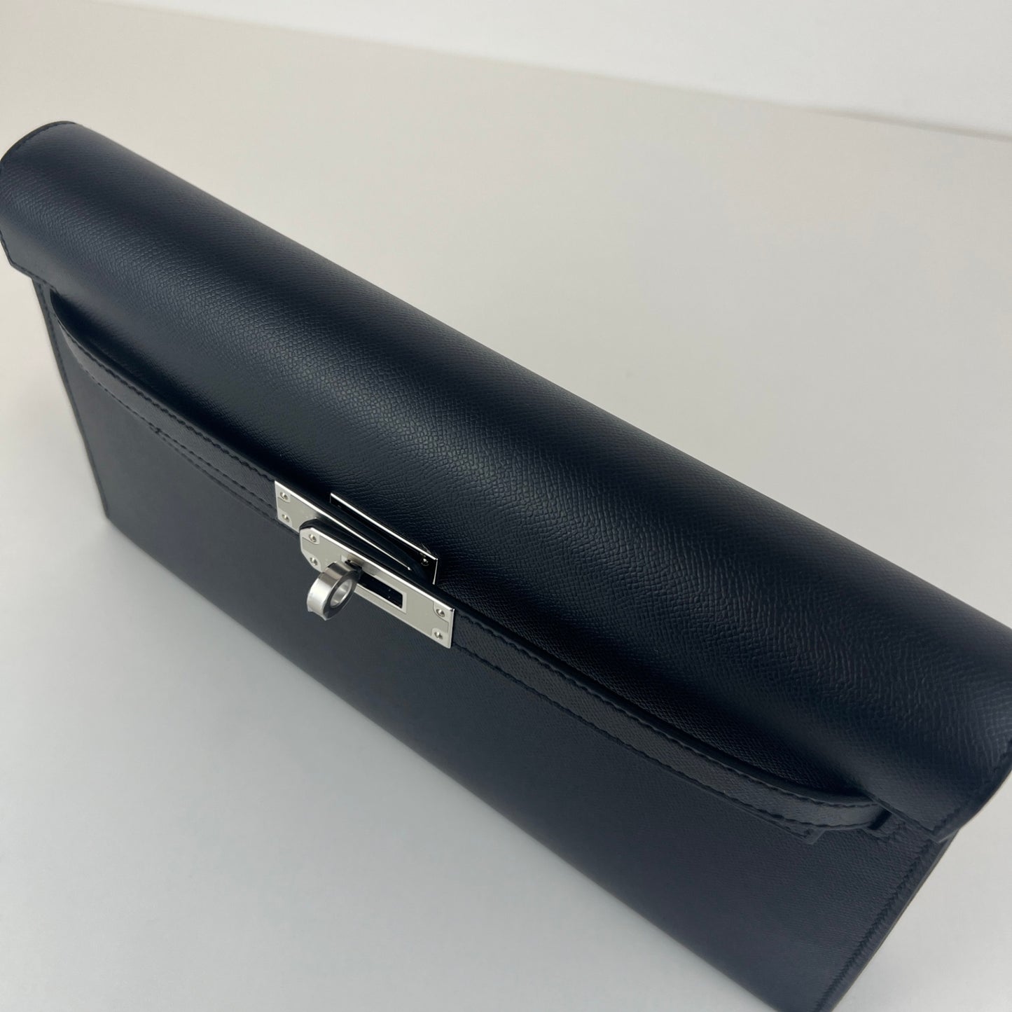 Kelly elan Black ブラック Madame マダム PHW シルバー金具 Stamp-K K刻印