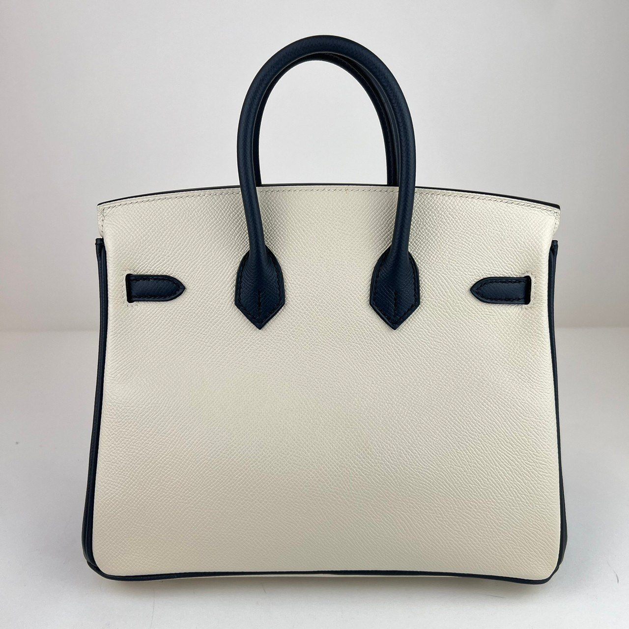Birkin25 バーキン25 Craie/Black クレ/ブラック Togo トゴ PHW シルバー金具 D刻