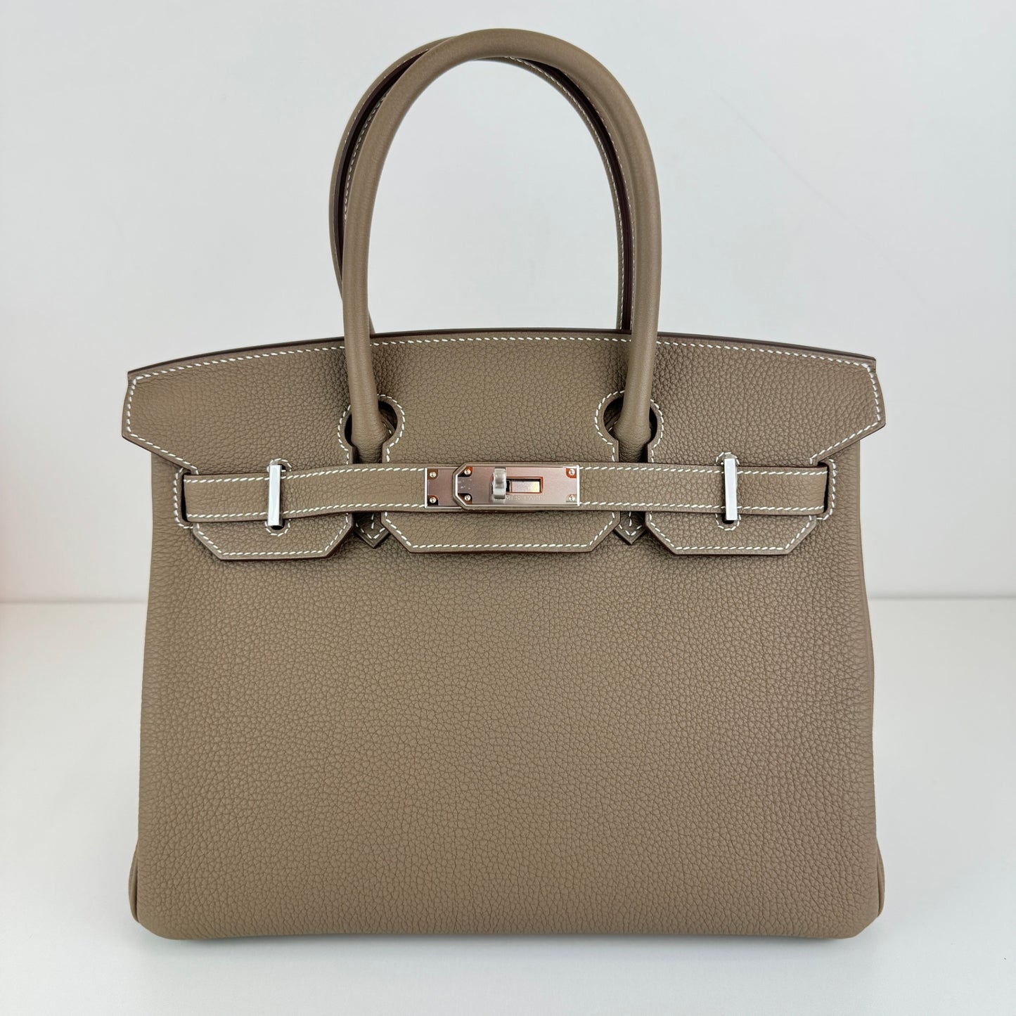Birkin30 バーキン30 Etoupe エトープ Togo トゴ PHW シルバー金具 Stamp-W W刻印 ハンドバッグ
