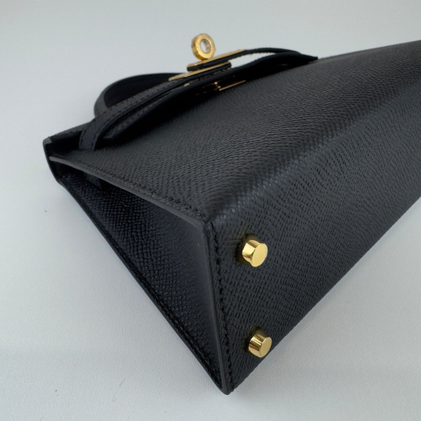 Mini kelly ミニケリー Black ブラック Epsom エプソン GHW ゴールド金具 Stamp-W W刻印