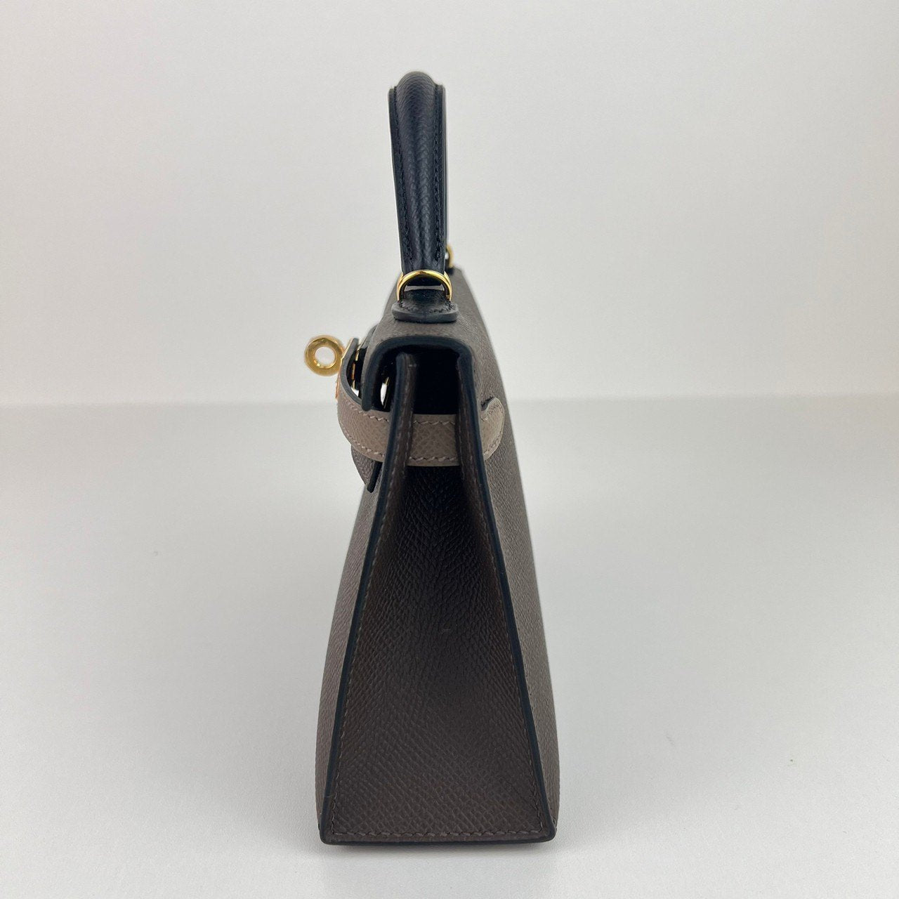 Mini kelly Tricolor ミニケリー トリコロール Ecorce/Etoupe/Black エコルセ/エトープ/ブラック Epsom エプソン GHW ゴールド金具