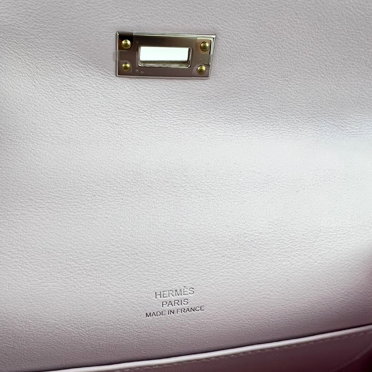 Pochet kelly ポシェットケリー モーヴペール Mouve pale シルバー金具 Silver Hardwear Swift スイフト Stamp-U U刻 ハンドバッグ ミニバッグ