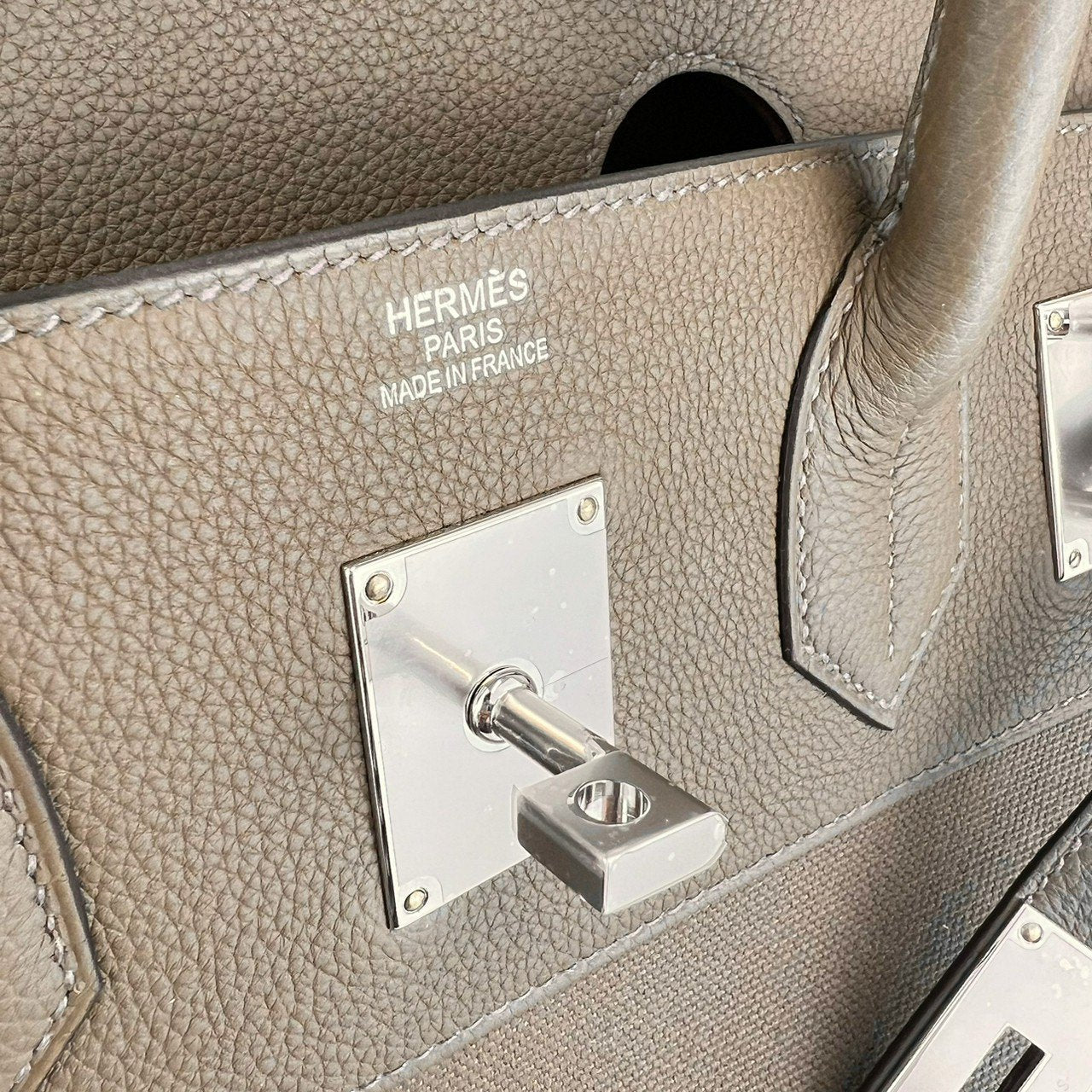 新品未使用 Hermès エルメス Haut a Courroies 40 オータクロア 40 Toundra ツンドラ PHW シルバー金具 Togo/Toile Militaire トゴ/トワルミリタリー ハンドバッグ メンズバッグ