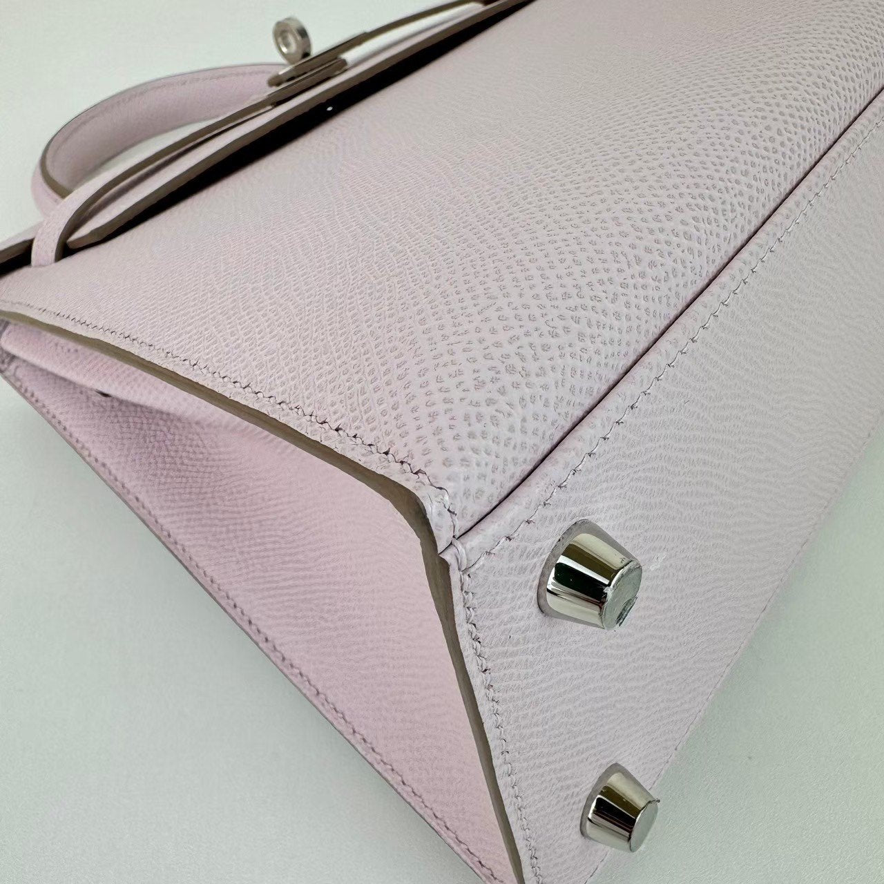 Kelly25 ケリー25 Mauve pale モーヴパール Epsom エプソン PHW シルバー金具 Stamp-W W刻印