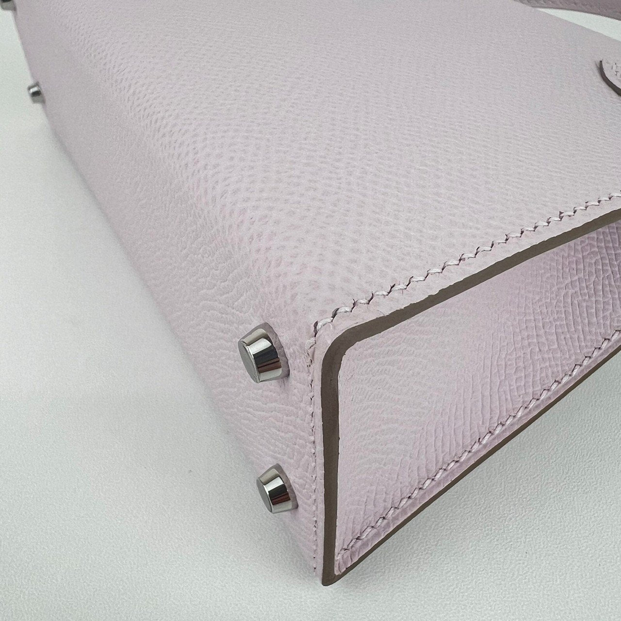 Mini kelly ミニケリー Mauve pale モーヴペール PHW シルバー金具 Stamp-B B刻