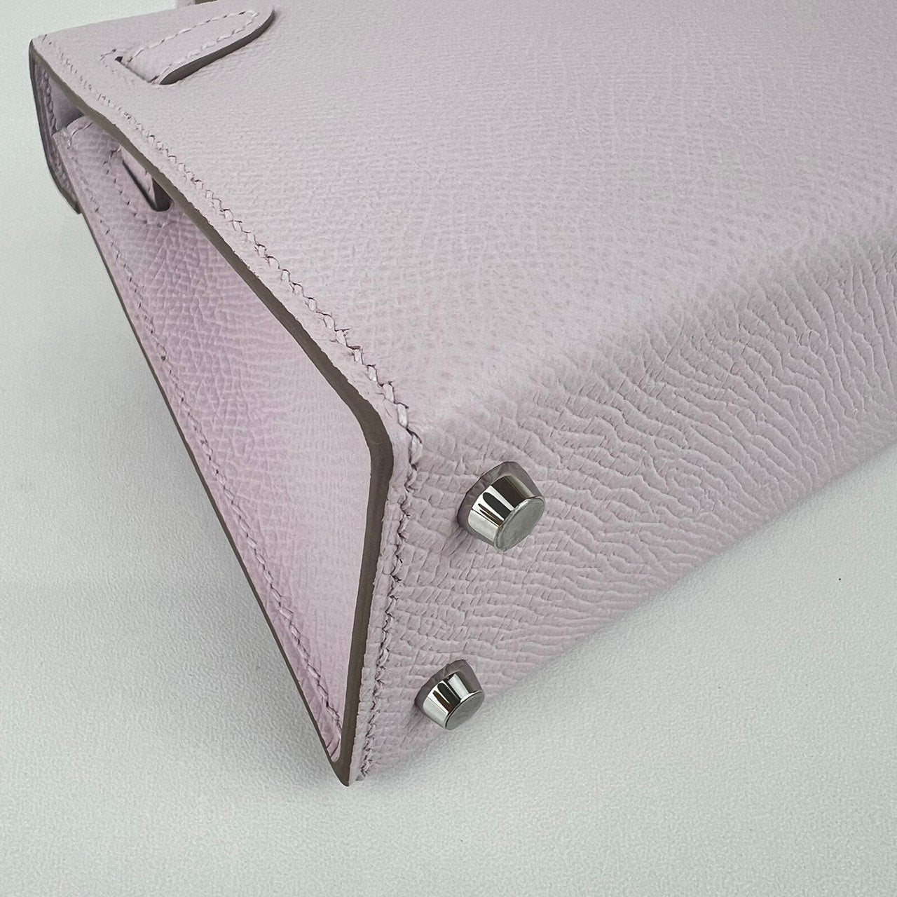 Mini kelly ミニケリー Mauve pale モーヴペール PHW シルバー金具 Stamp-B B刻
