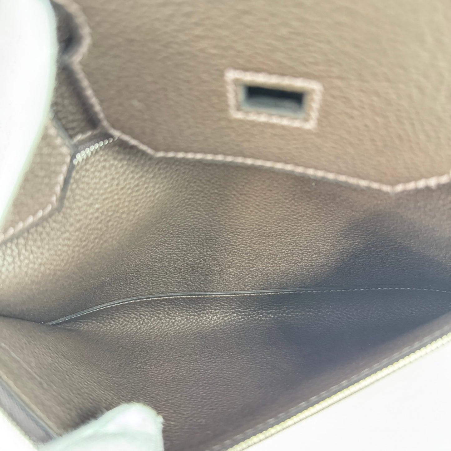 Birkin35 A L'Envers バーキン35 アランヴェール Ebene エベンヌ PHW シルバー金具 Barenia/ToileH バレニア/トワルアッシュ Stamp-K K刻印