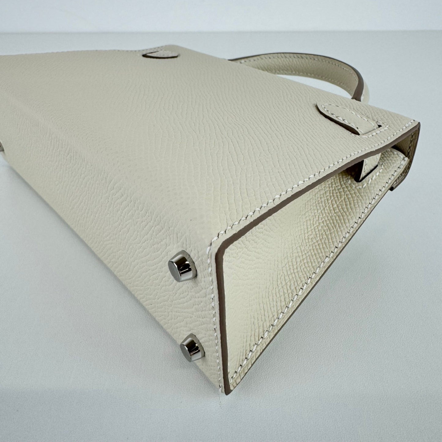 Mini kelly ミニケリー Craie クレ Epsom エプソン electrum hardwear エレクトラム金具 Stamp-W W刻印