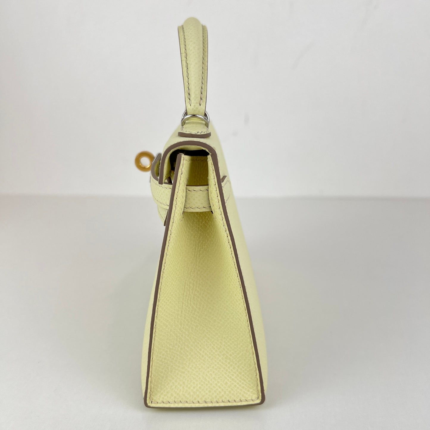 Mini kelly ミニケリー Jaune milton ジョーヌミルトン EHW エレクトラム金具 Epsom エプソン Stamp-W W刻印