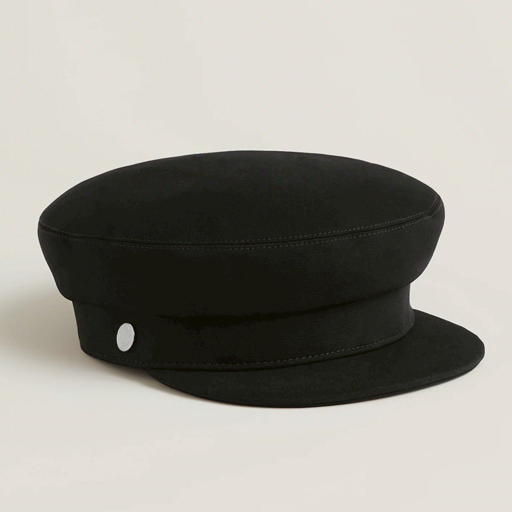 HERMES エルメス Casquette femme vauban milano #58 サイズ58 キャスケット 《ヴォーバン》 ミラノジャージー ブラック