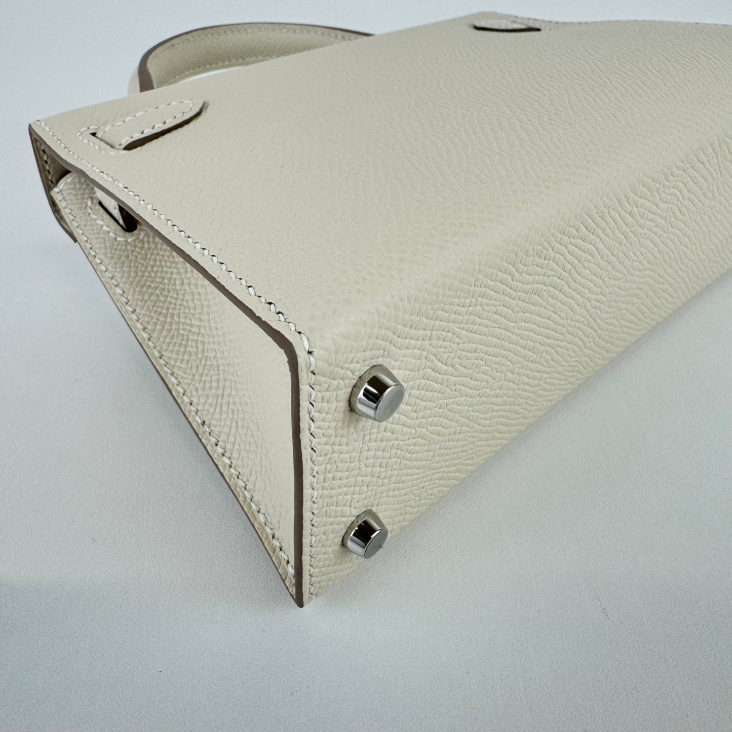 Mini kelly ミニケリー Craie クレ Epsom エプソン electrum hardwear エレクトラム金具 Stamp-W W刻印