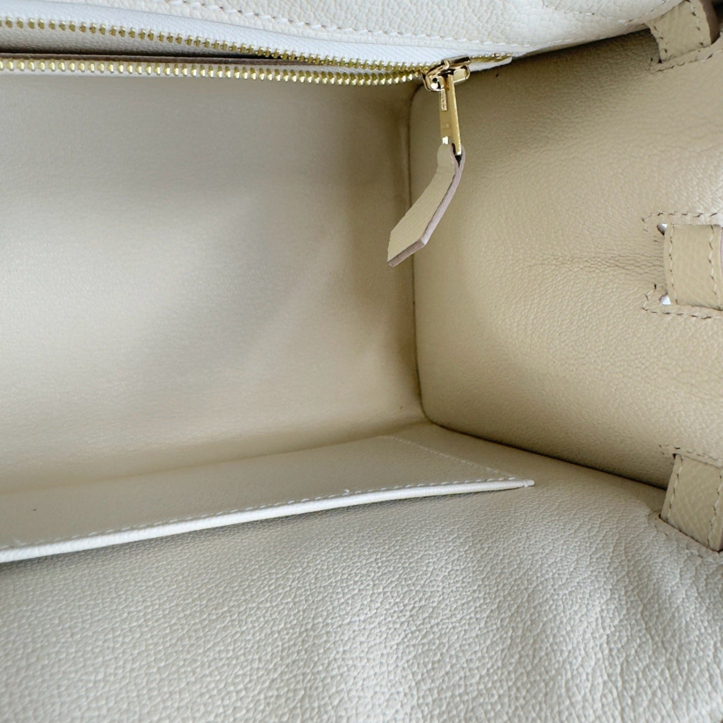 Birkin25 sellier バーキン25 セリエ Craie クレ GHW ゴールド金具 B刻 Epsom エプソン