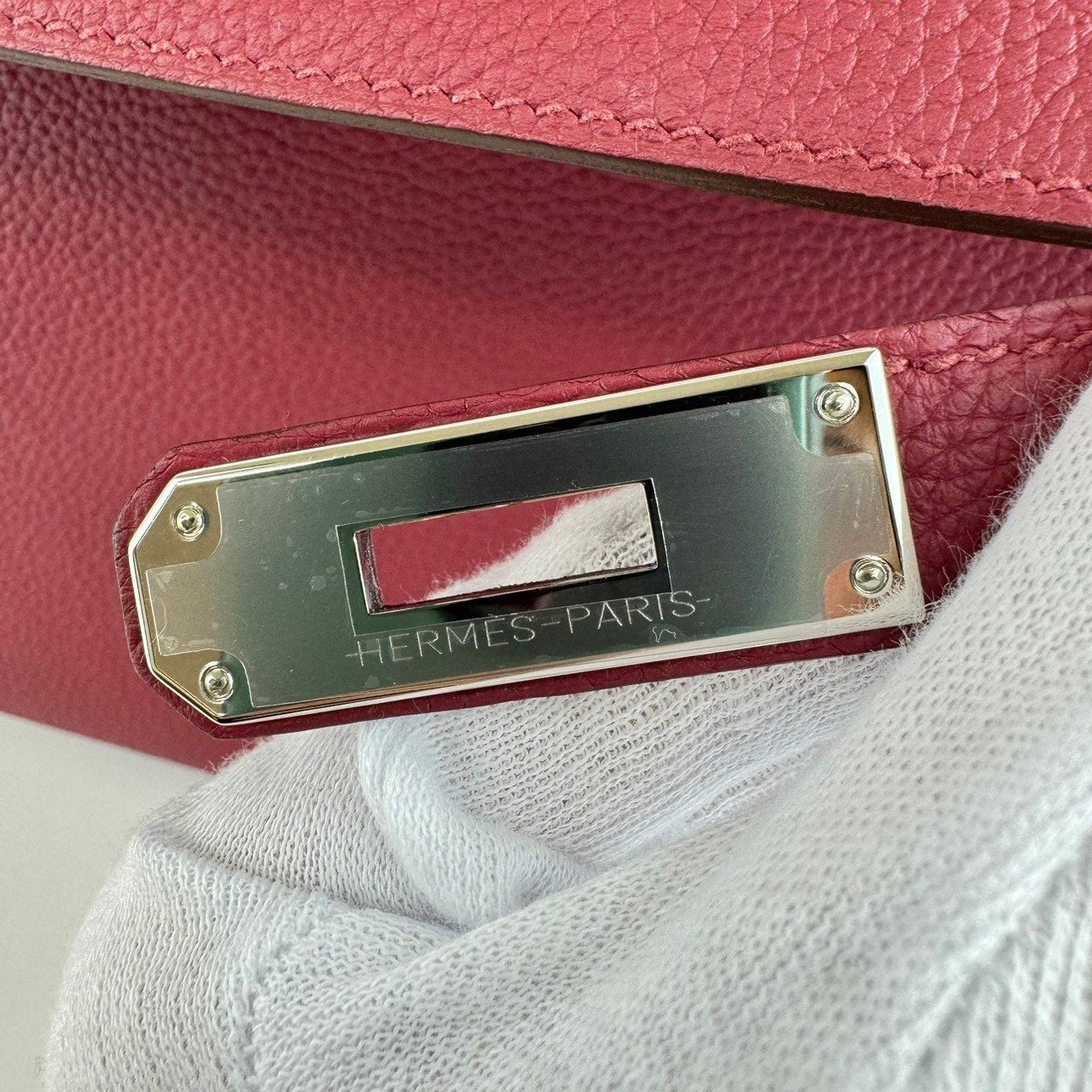 Kelly25 ケリー28 Ruby ルビー PHW シルバー金具 Stamp-B B刻印 Togo トゴ