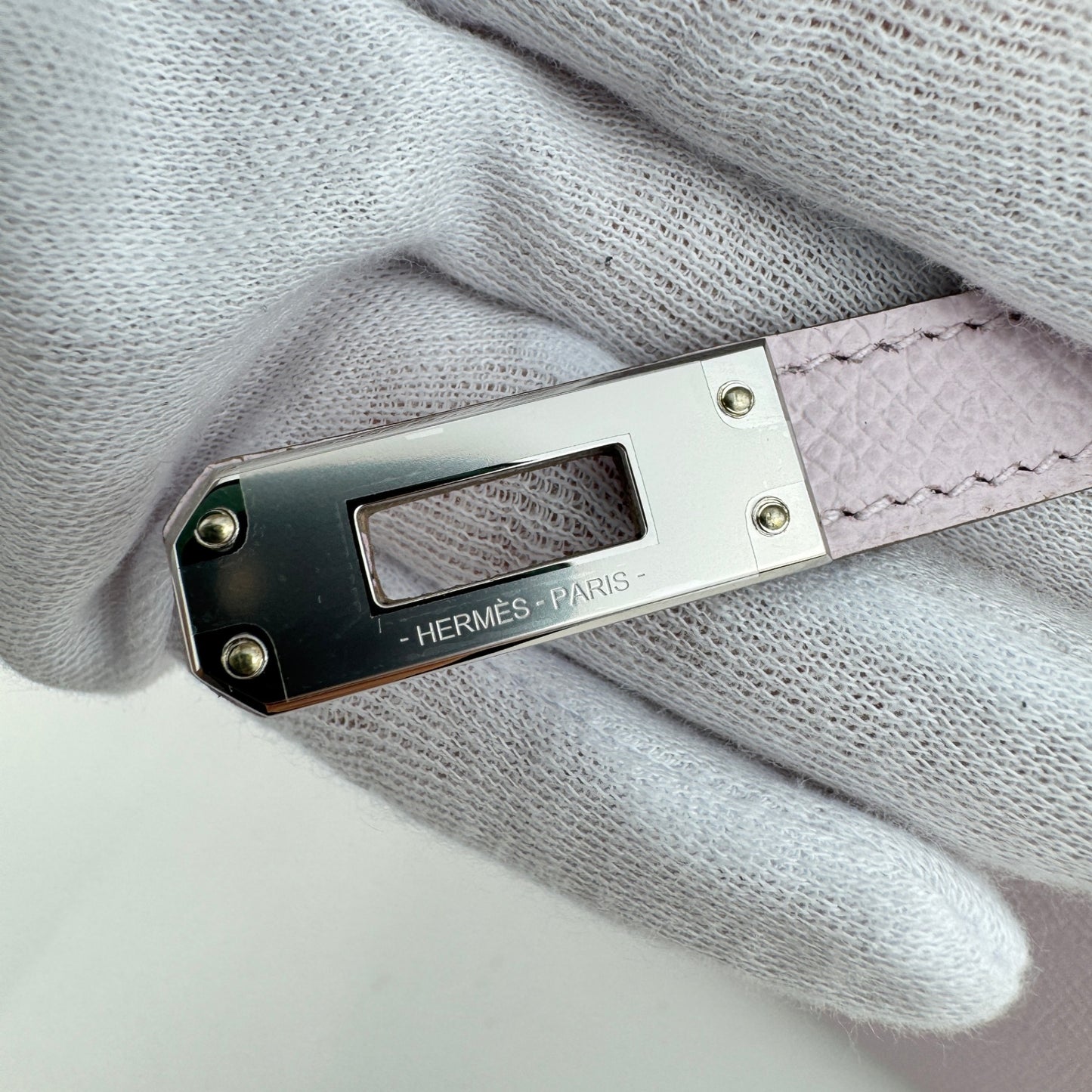 Kelly25 ケリー25 Stamp-B B刻印 Epsom エプソン Mauve pale モーヴペール PHW シルバー金具