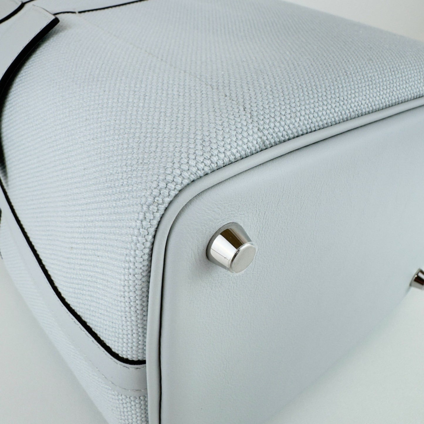 Picotin lock cargo PM ピコタンロックカーゴPM Gris platine グリプラチナ Toile goeland/Swift トワルゴエラン/スイフト PHW シルバー金具 Stamp-W W刻印