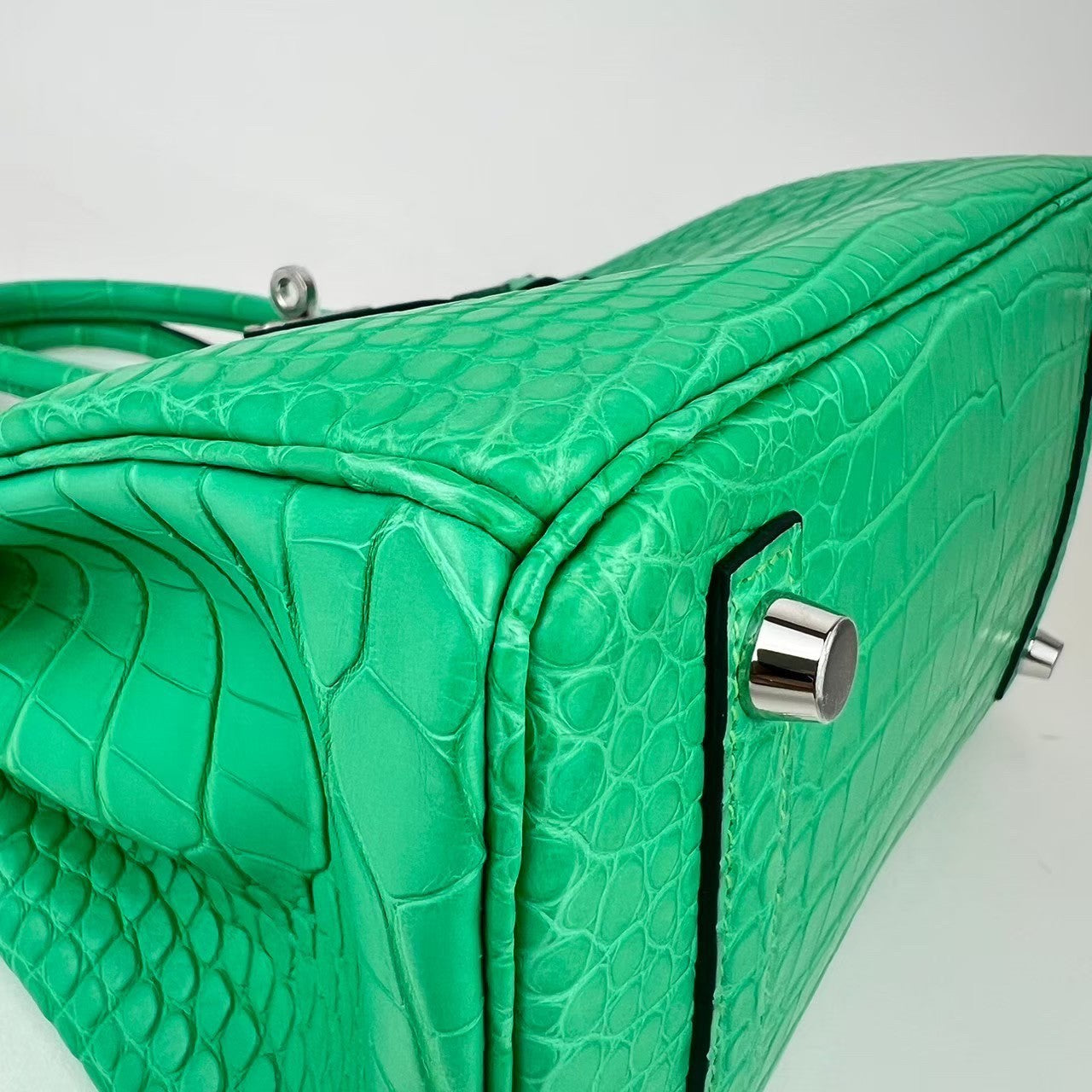 Birkin25 バーキン25 Vert comic ヴェールコミック PHW シルバー金具 Stamp-B B刻印