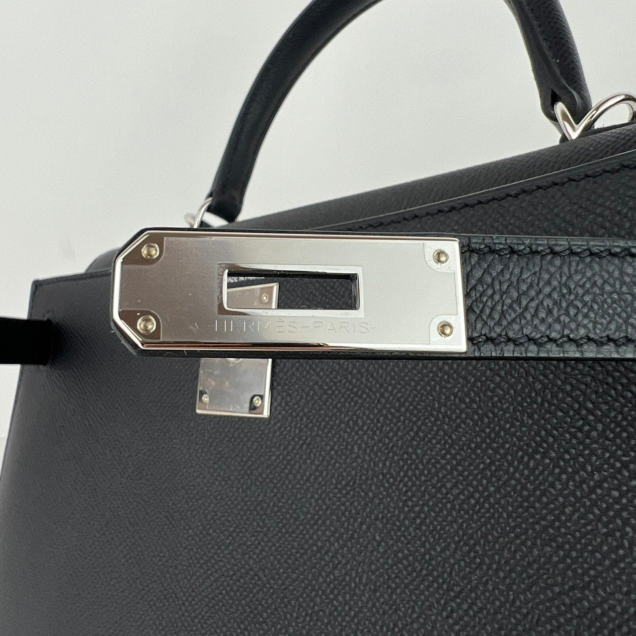 Kelly28 Sellier ケリー28 セリエ ブラック PHW シルバー金具 W刻 Togo トゴ