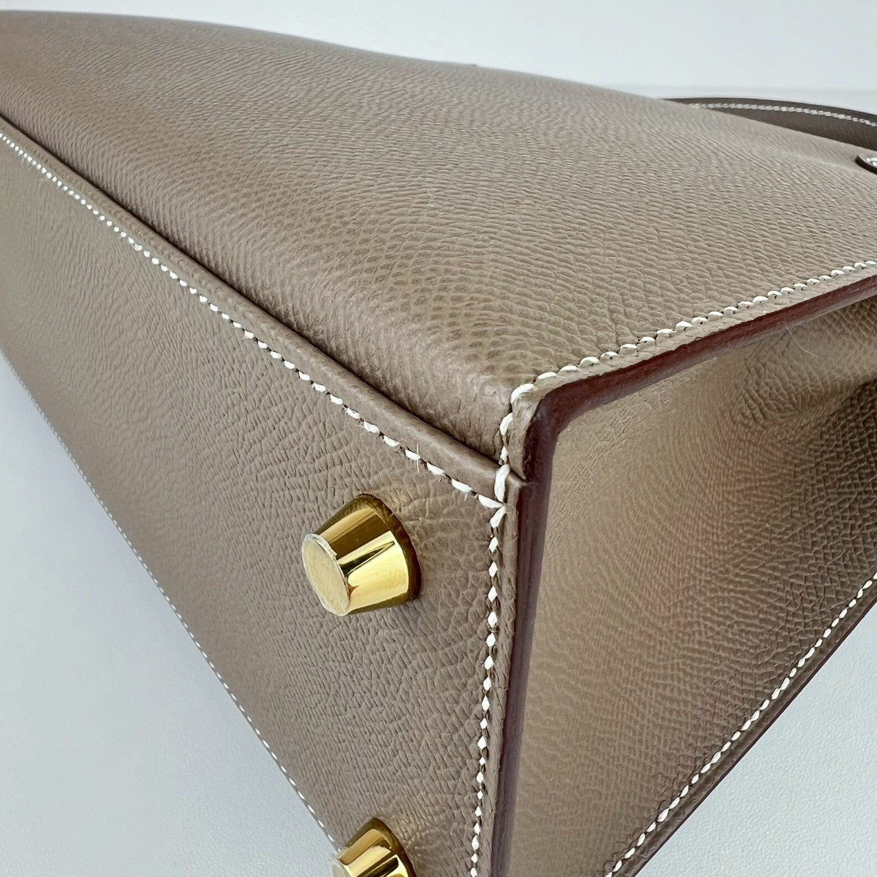 Kelly25 ケリー25 Etoupe エトープ Epsom エプソン GHW ゴールド金具 Stamp-W W刻印