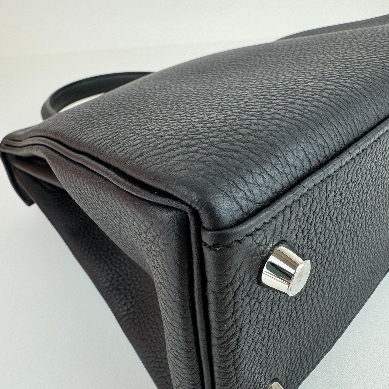Kelly25 ケリー25 Black ブラック PHW シルバー金具 W刻印 Togo トゴ Stamp-W W刻印 ショルダーバッグ レディースバッグ
